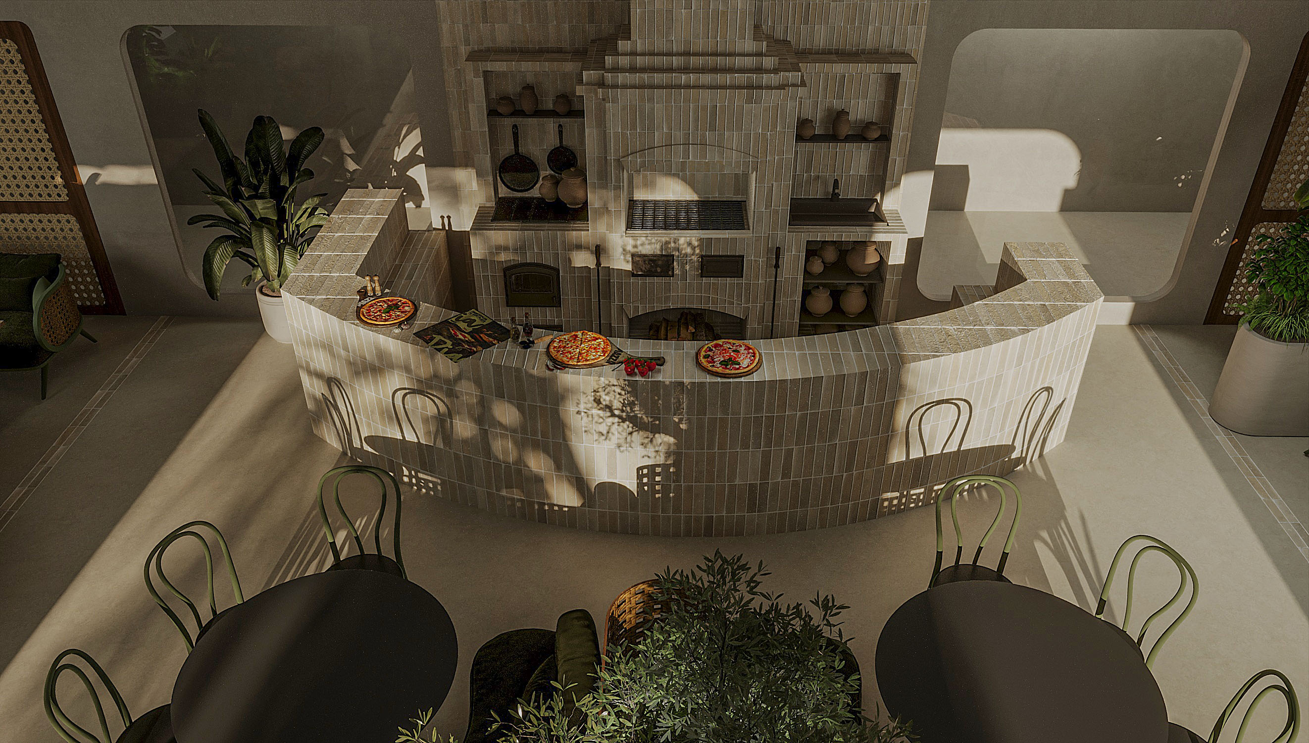 PIAZZA Italian Restaurant室内设计丨沙特阿拉伯吉赞-12