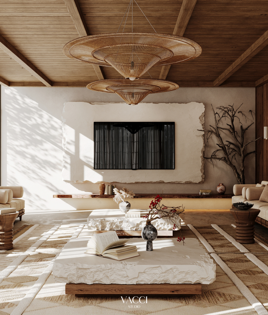 WABI SABI是源自日本美学概念侘寂,MAJLES是阿拉伯语,意为集会、会议室 ,因此整体可翻译为侘寂集会室 丨沙特阿拉伯利雅得丨Vacci Studio-16