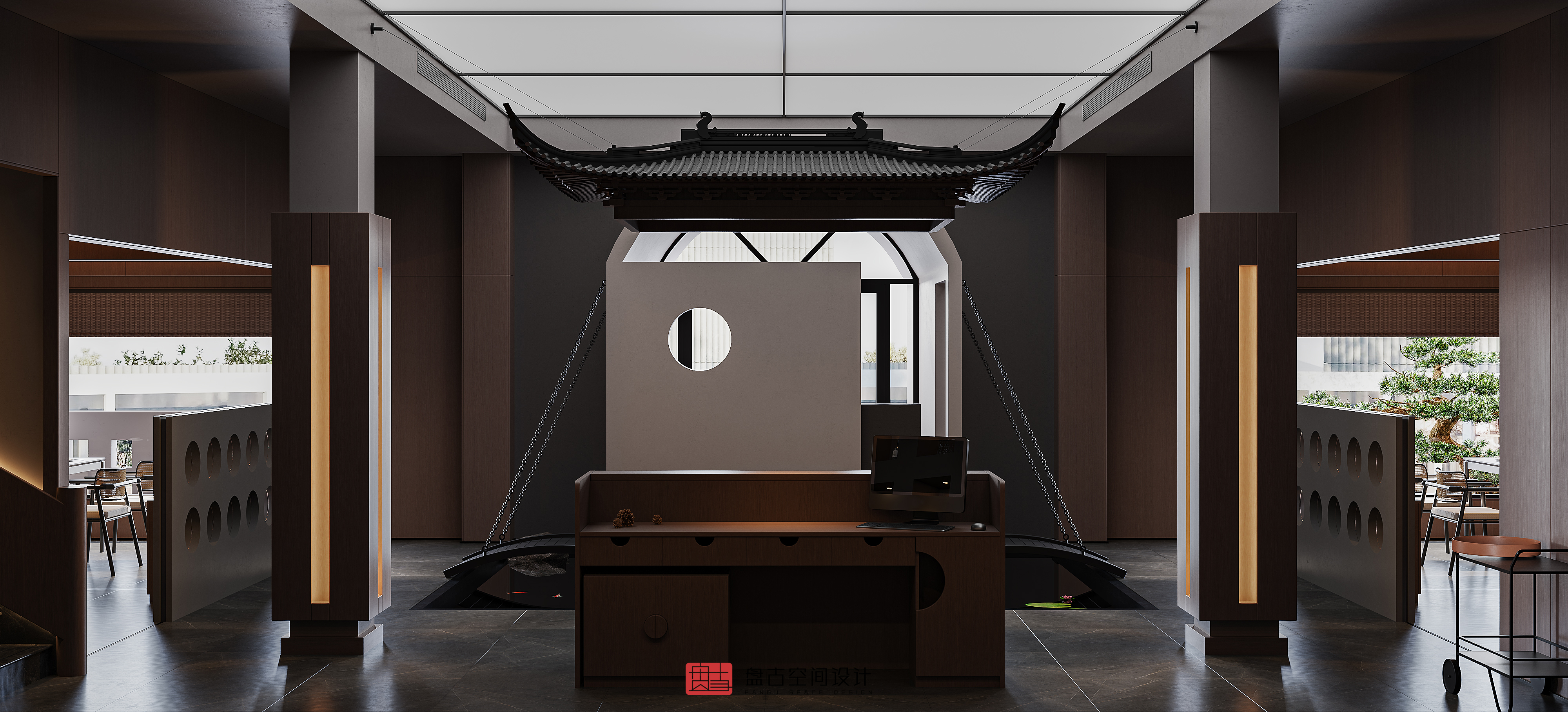 湘意创意菜餐厅丨盘古空间设计-22