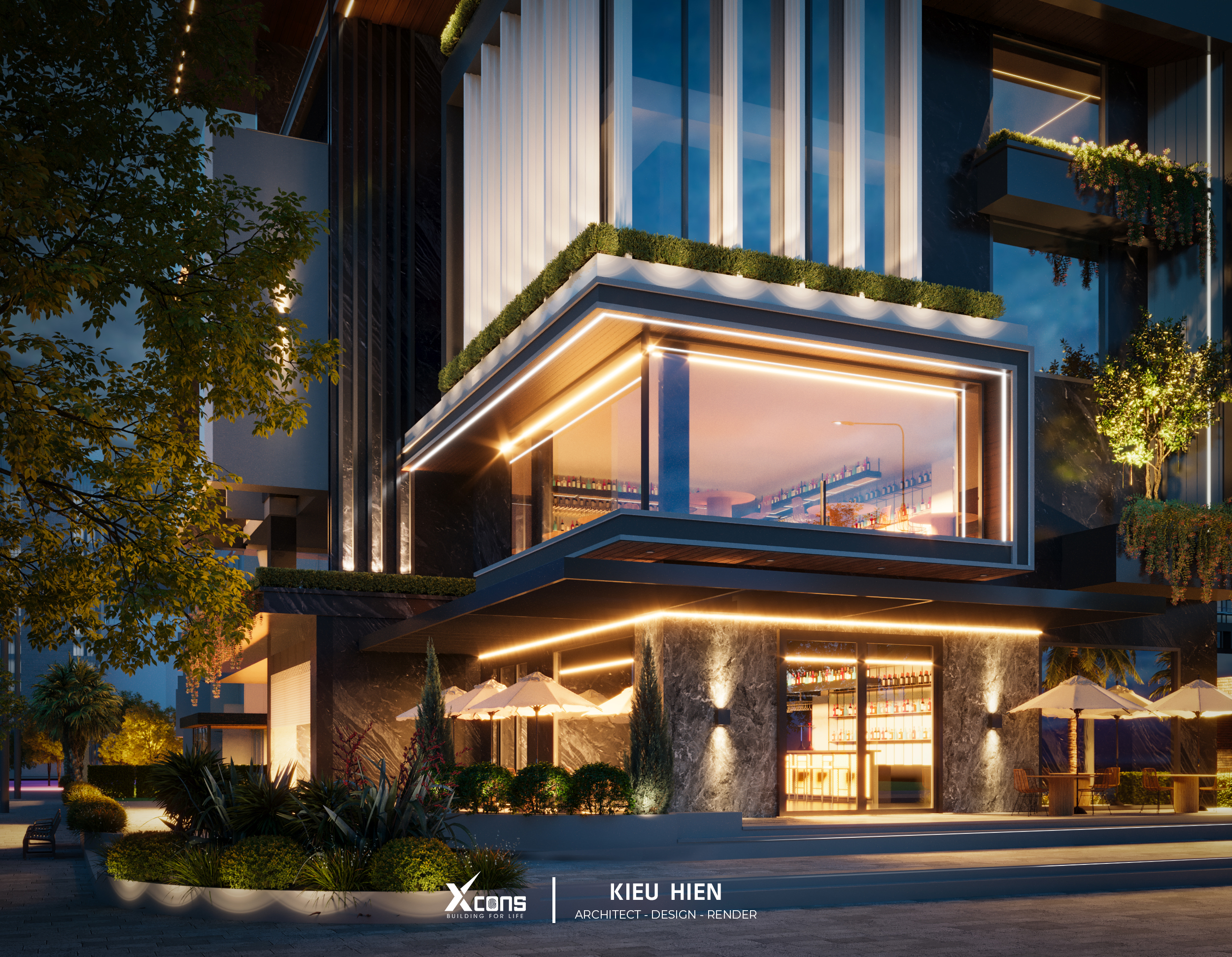 住宅  商业建筑3D设计与可视化-6