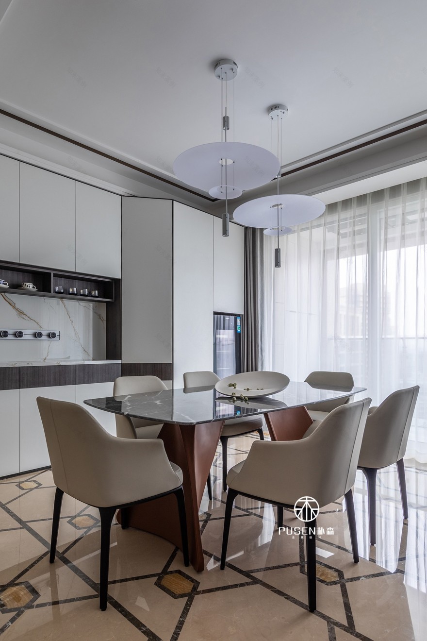 雅致轻奢 · 杭州金茂府精装修改造丨中国杭州丨朴森全案设计-10