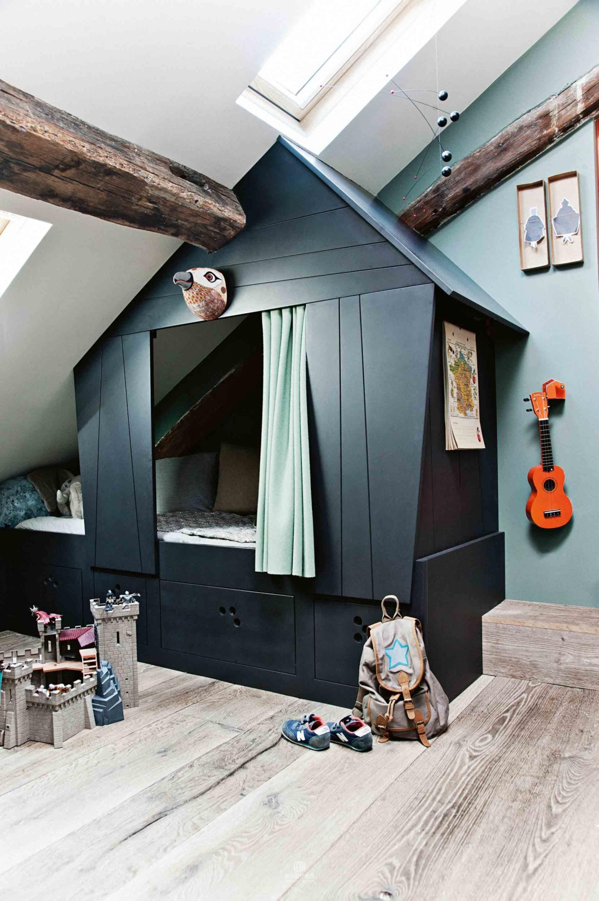 设计师夫妇黑色空间的戏法Isabelle、Matthieu-13