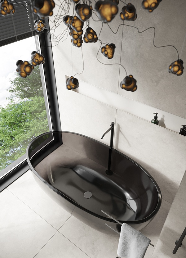 黑白+原木，高级质感别墅 | Katerina Pikhtina-14