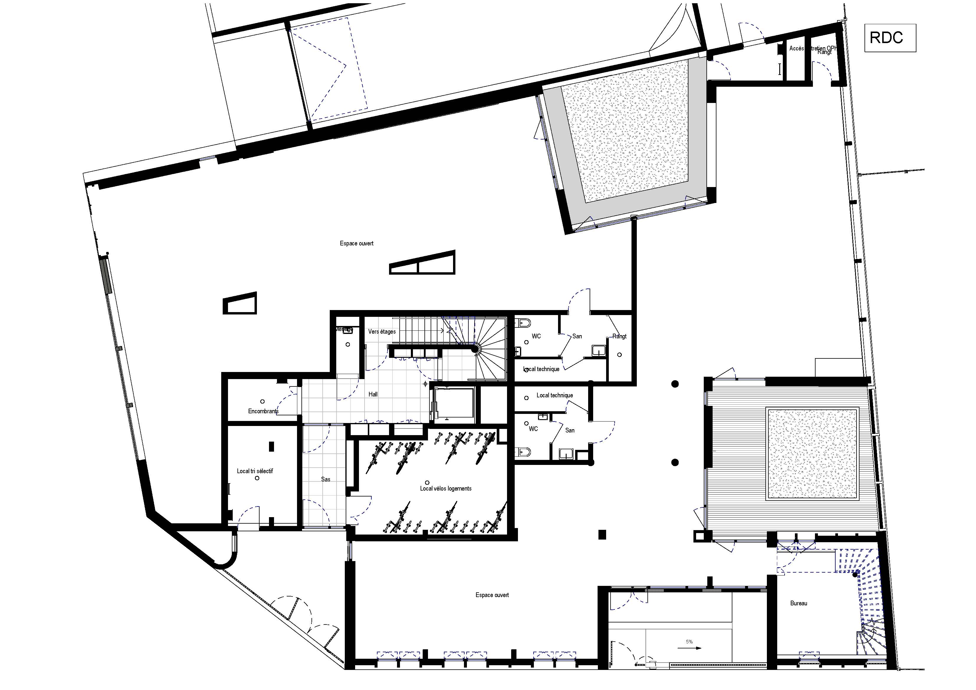 巴黎“蓝色屋顶”木结构住宅楼-30