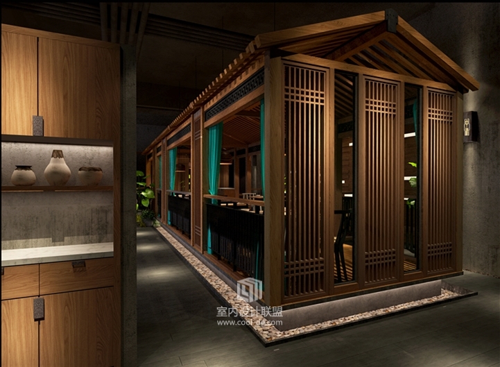 主题餐厅设计-西宁中秋百盛店主题餐厅设计-10