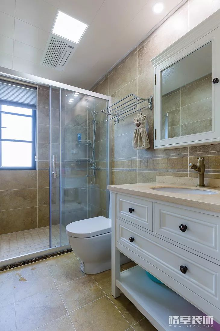 西江月美式风，彩色文化石背景墙，打造惬意空间-45