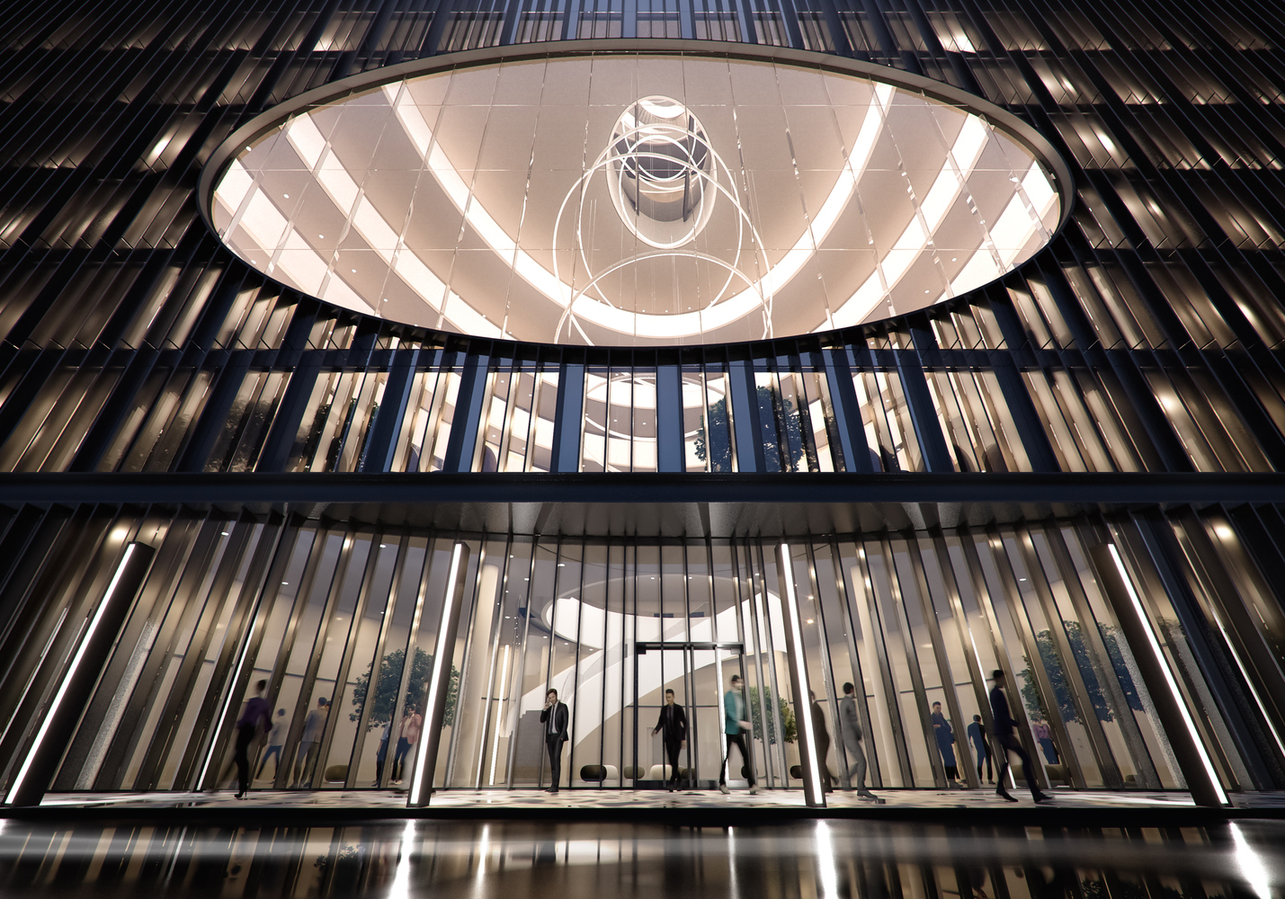 Peek Into This Contemporary Office Environment Through the Eye of this New Business Center Facade-26