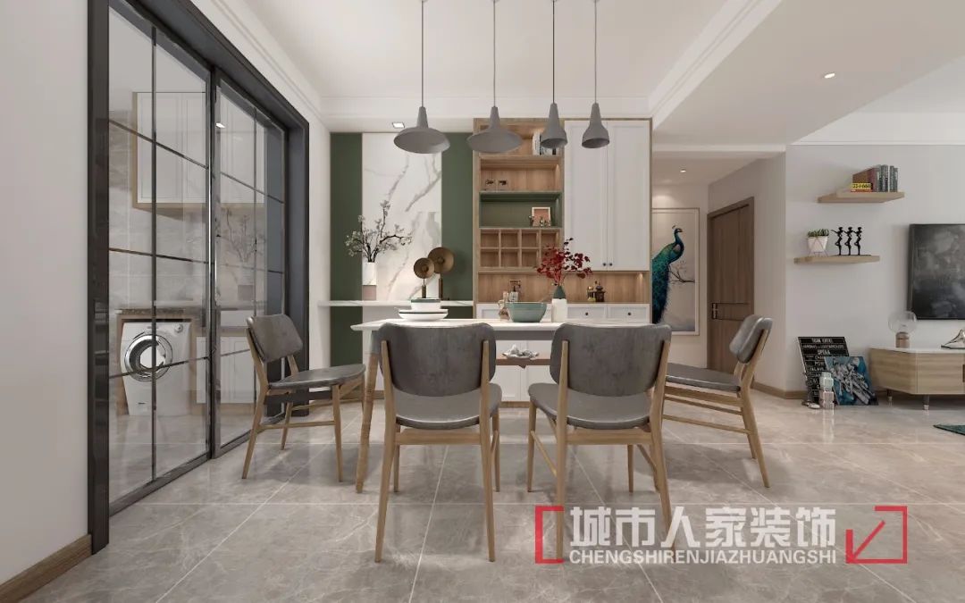 北欧风 136㎡艺术享受,简洁中见小心思-7