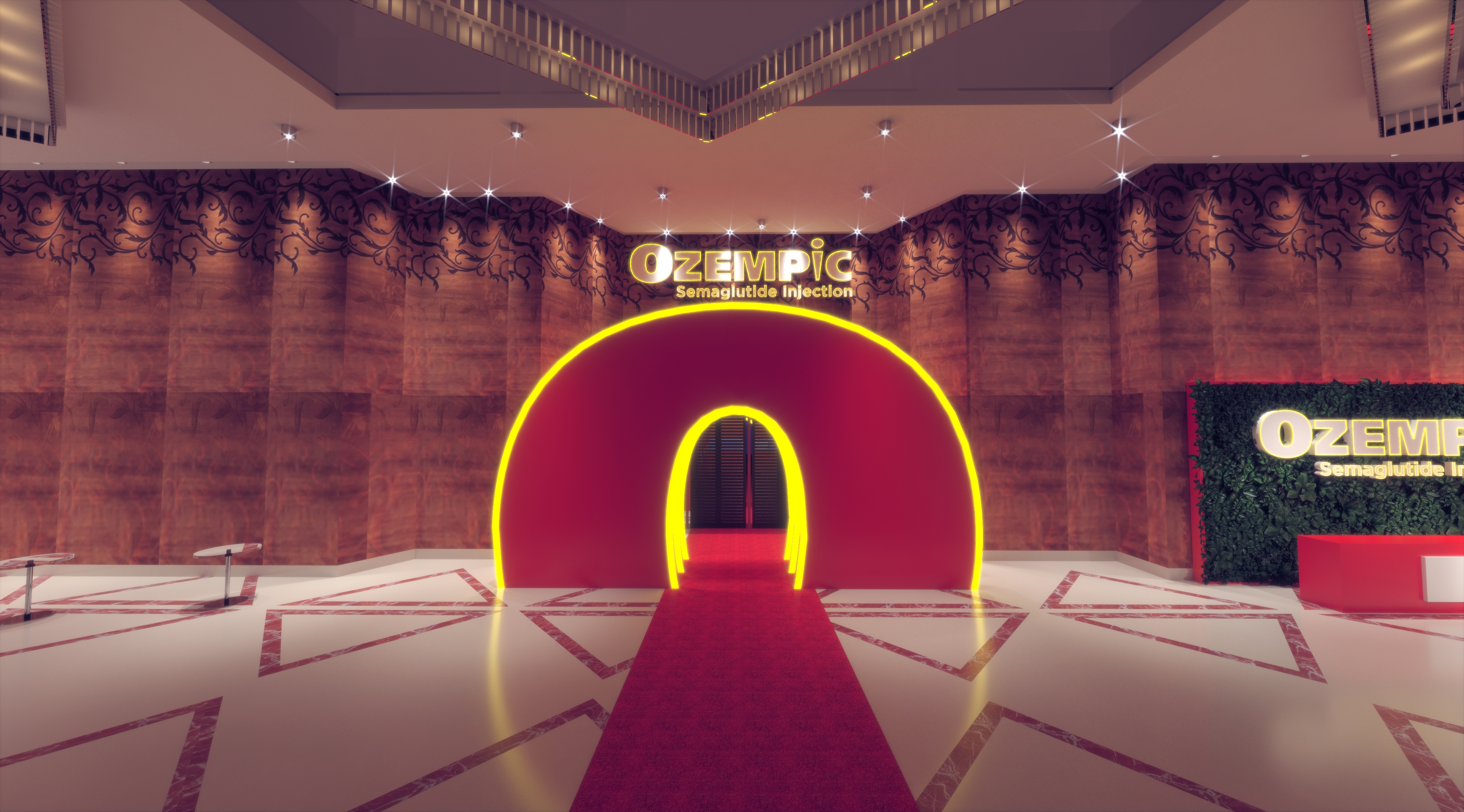 Ozempic Egypt - UAE - exhibition stand booth design-17