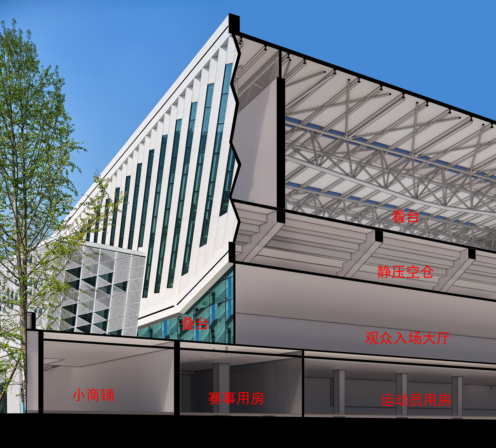 成都外国语学院宜宾校区综合体育馆丨中国宜宾丨同济大学建筑设计研究院（集团）有限公司-68