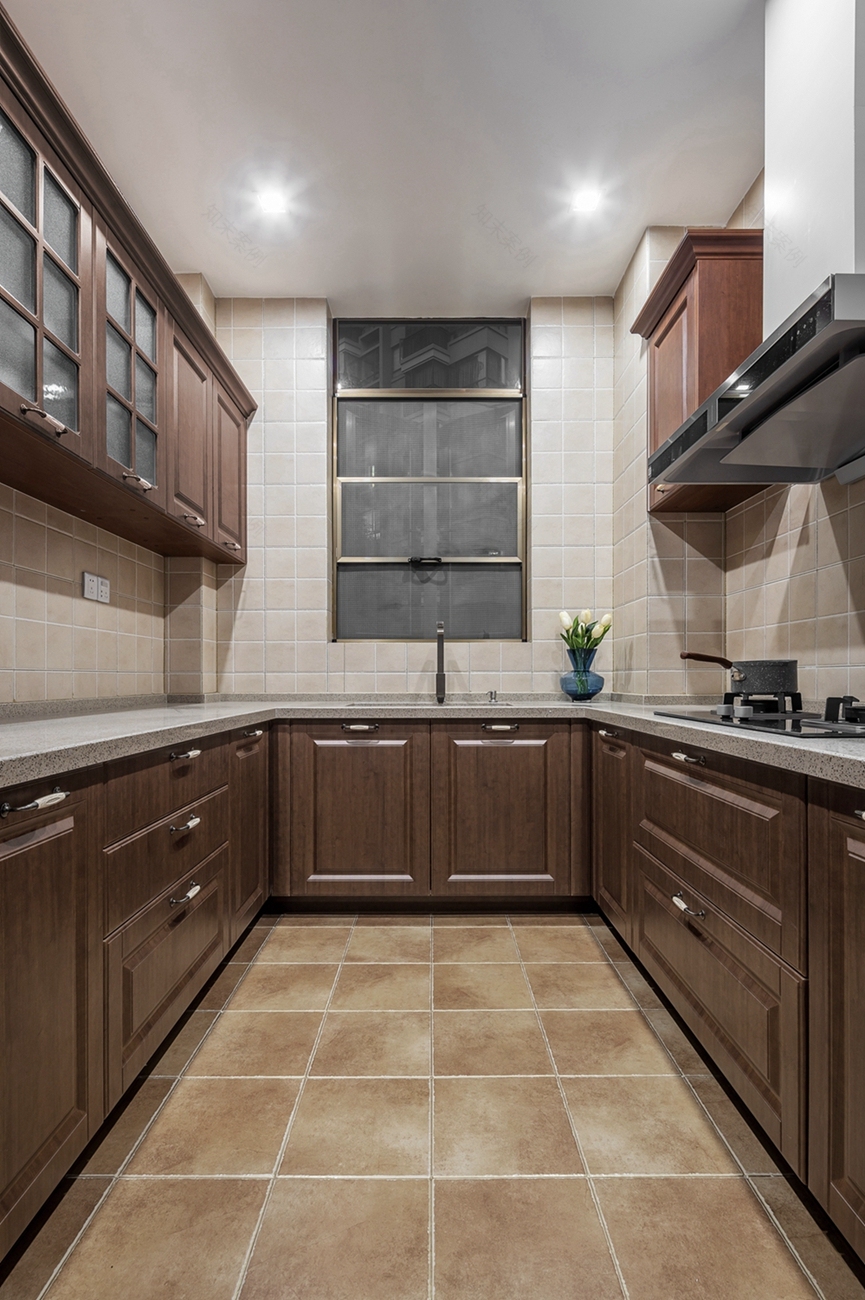 宏福樘设计丨平层丨200㎡美式复古混搭,延续经典爱情故事里的生活日常-30