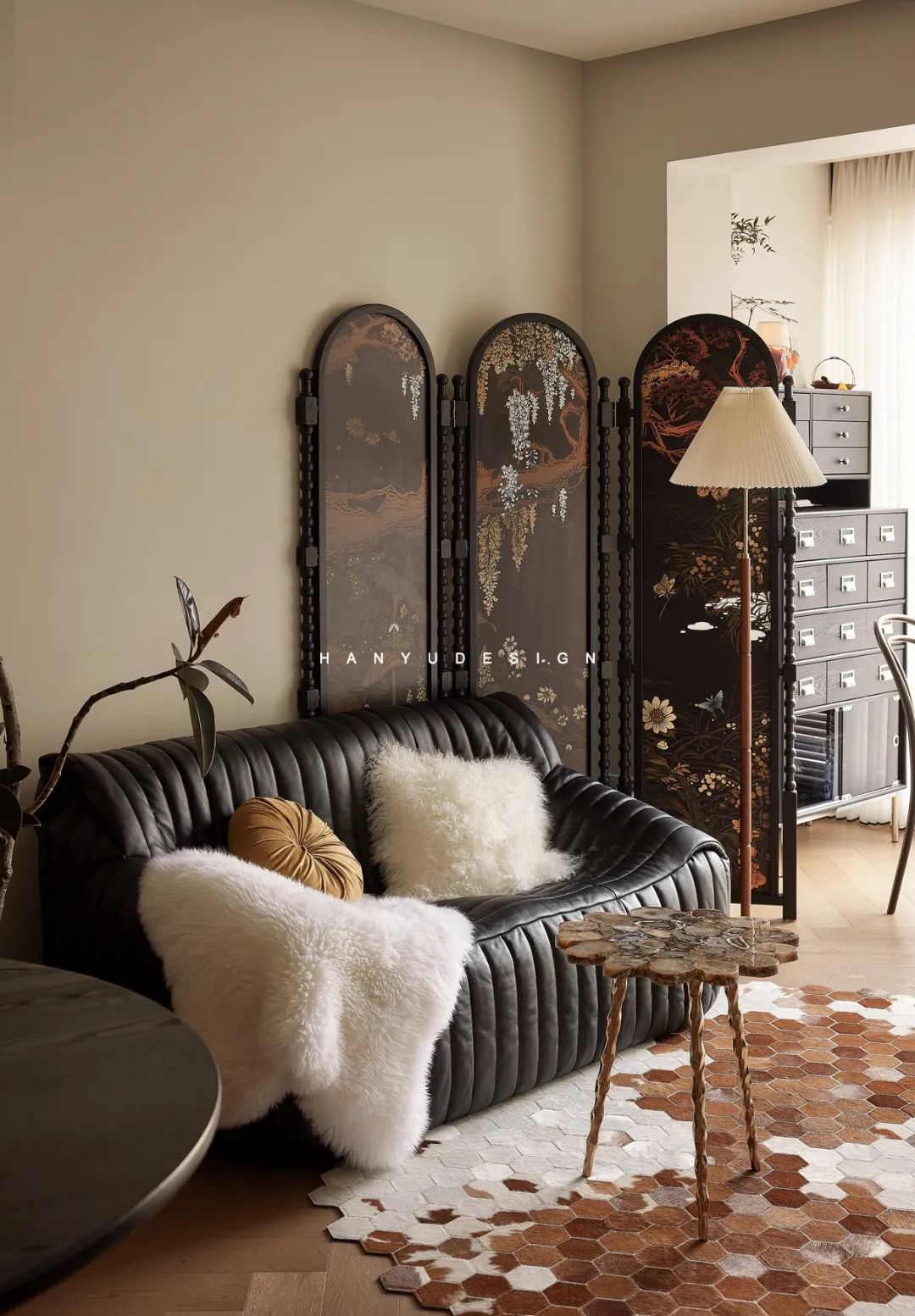 不要客厅,要“复古咖啡馆”！82㎡藏着家庭社交密码丨中国深圳丨深圳涵瑜室内设计-9