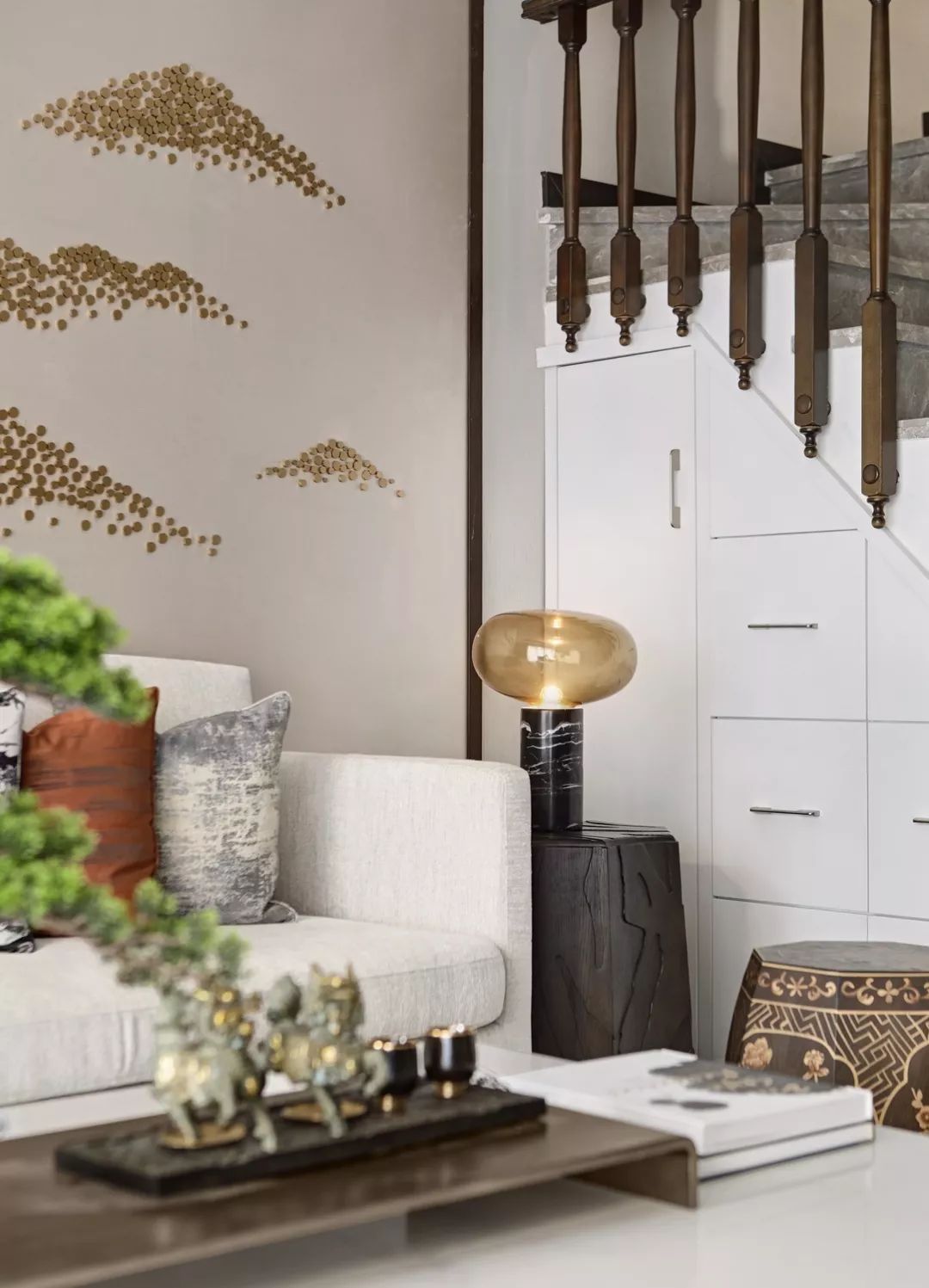 万科泉州金域滨江项目 | 新中式风格的优雅空间-7