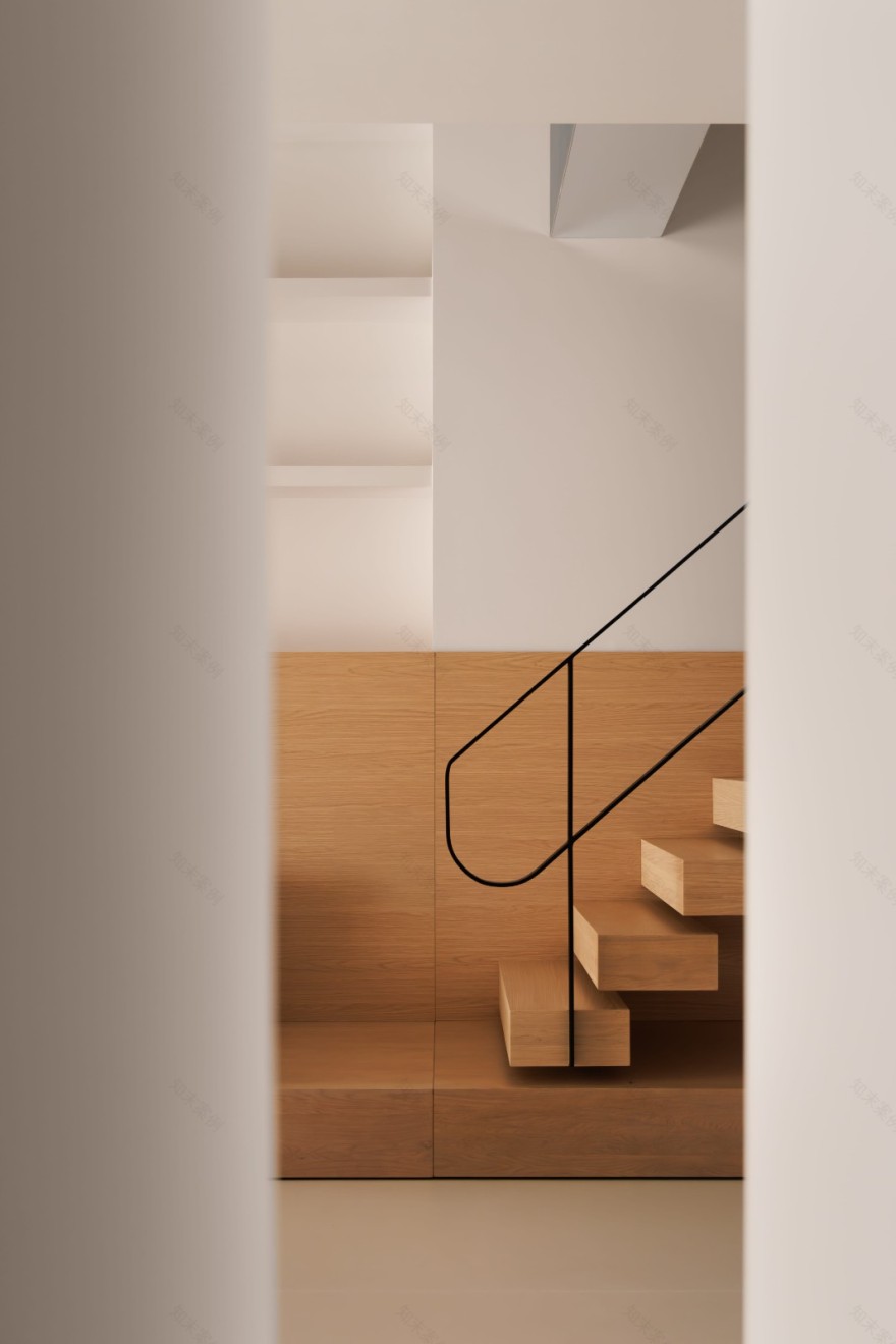 HURR赫设计丨复式的破界与重构:木质骨骼与简白画幕-52