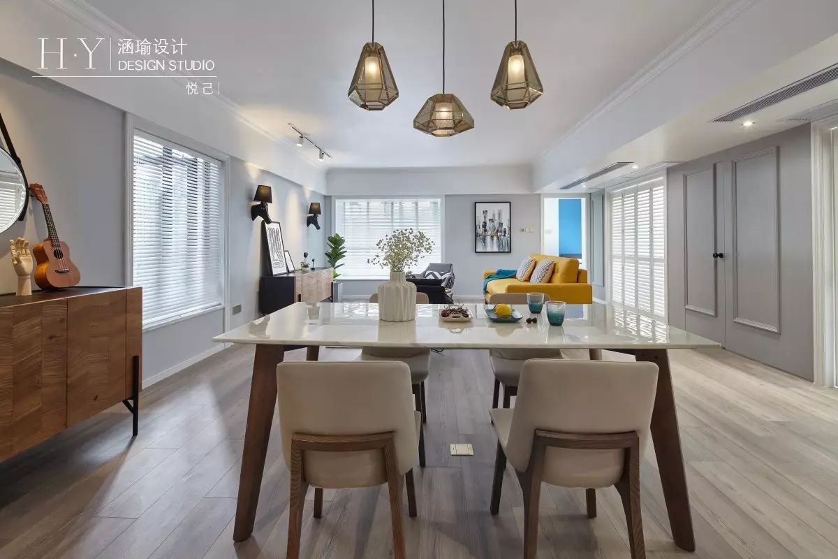 深圳涵瑜设计新作 | 悦己,北欧时尚的幸福家园-17