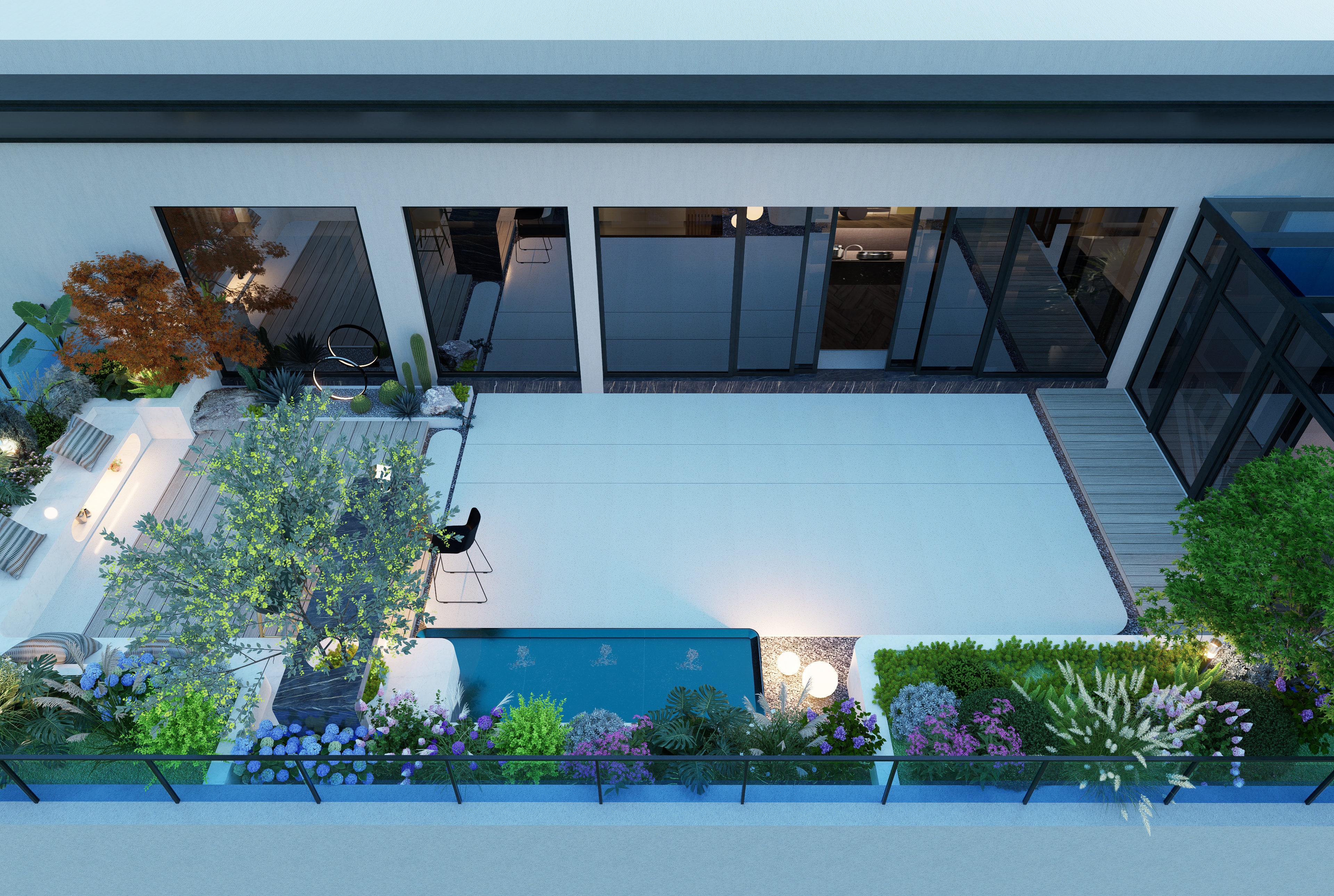 重庆80平现代屋顶花园设计丨中国重庆-10