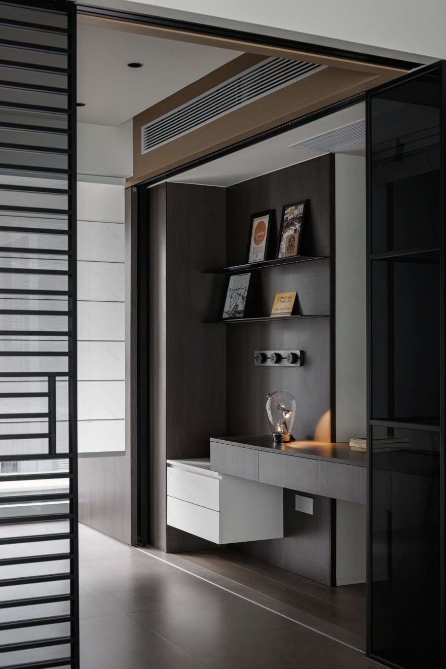 《谧径漫步》成都 137㎡现代极简设计丨中国成都丨宏福樘设计-20