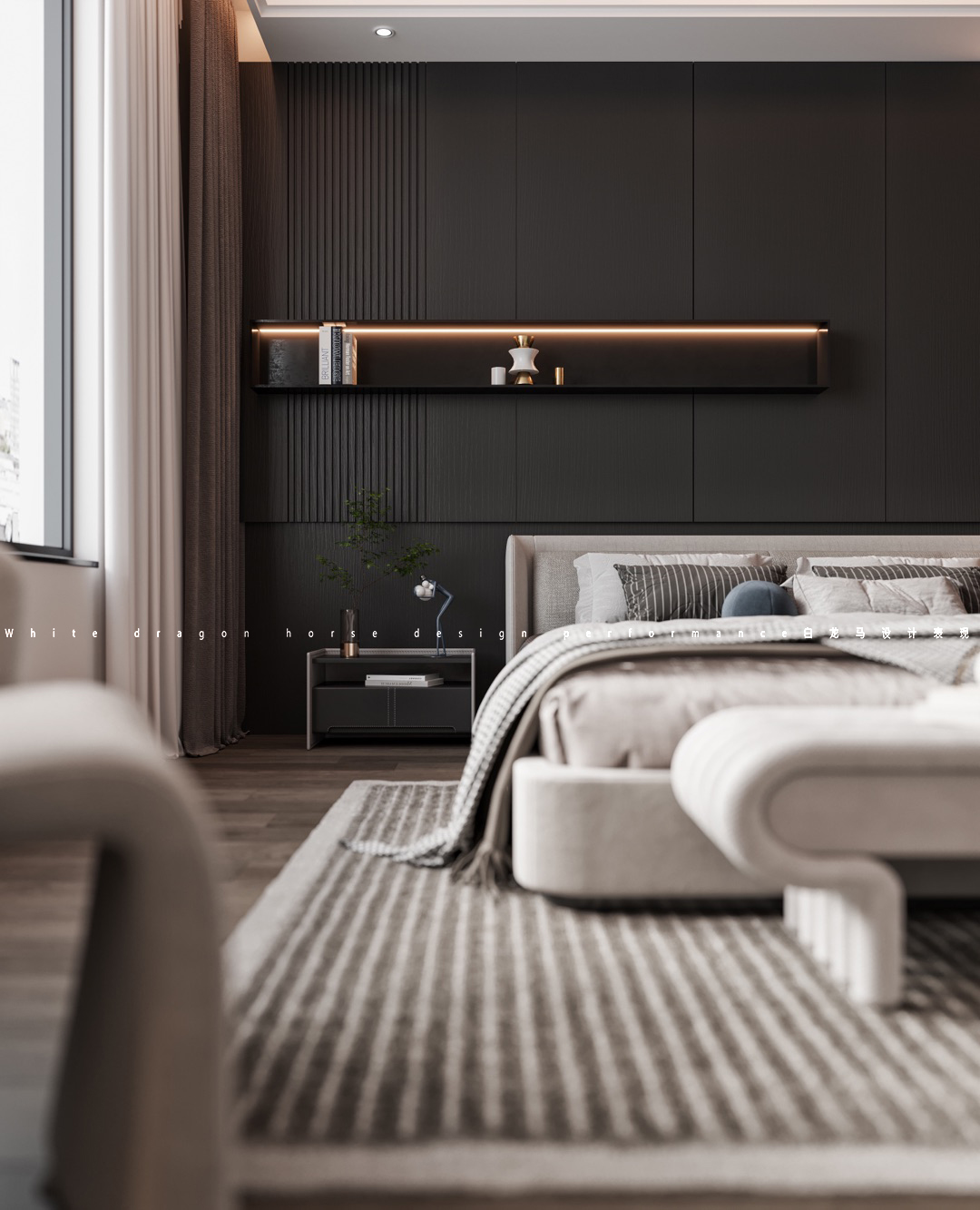 轻奢别墅——白龙马效果图-9