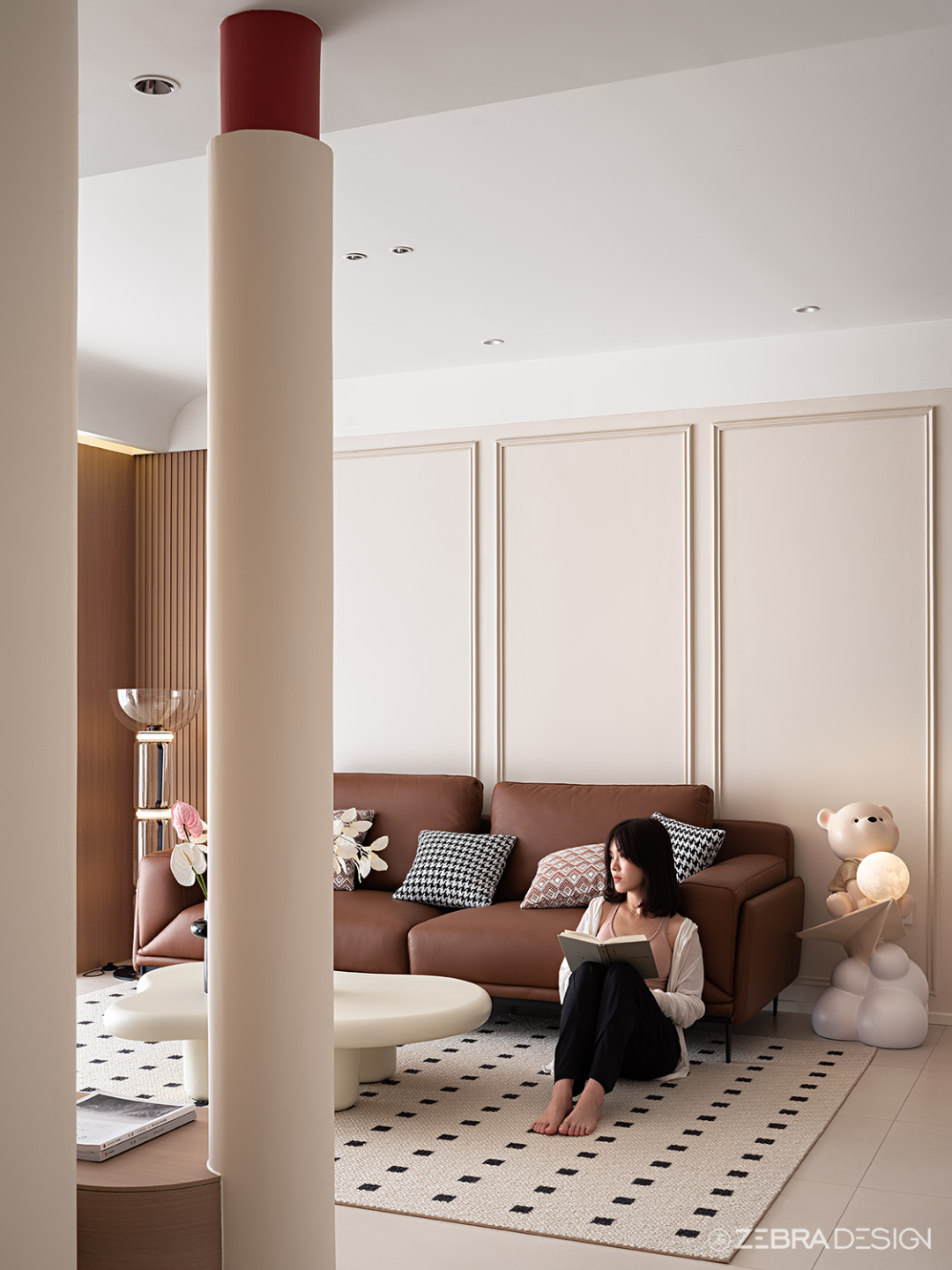 奶咖旋律中的现代轻法和谐空间丨中国桂林丨斑马设计事务所-8