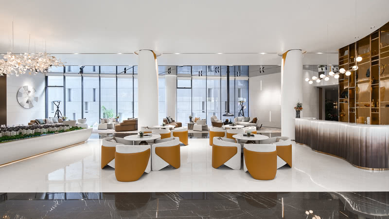 泰州中海九樾售楼处 | 银杏元素重构空间-10