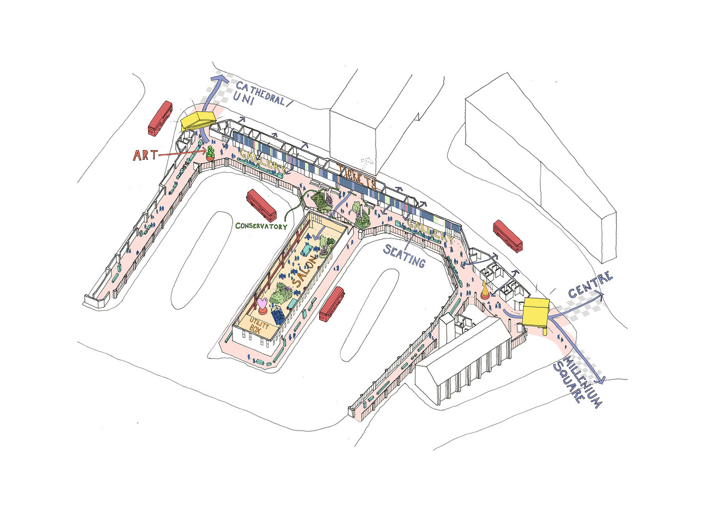 Pool Meadow | 2021 英国城市文化项目的公共艺术与绿色设计-16