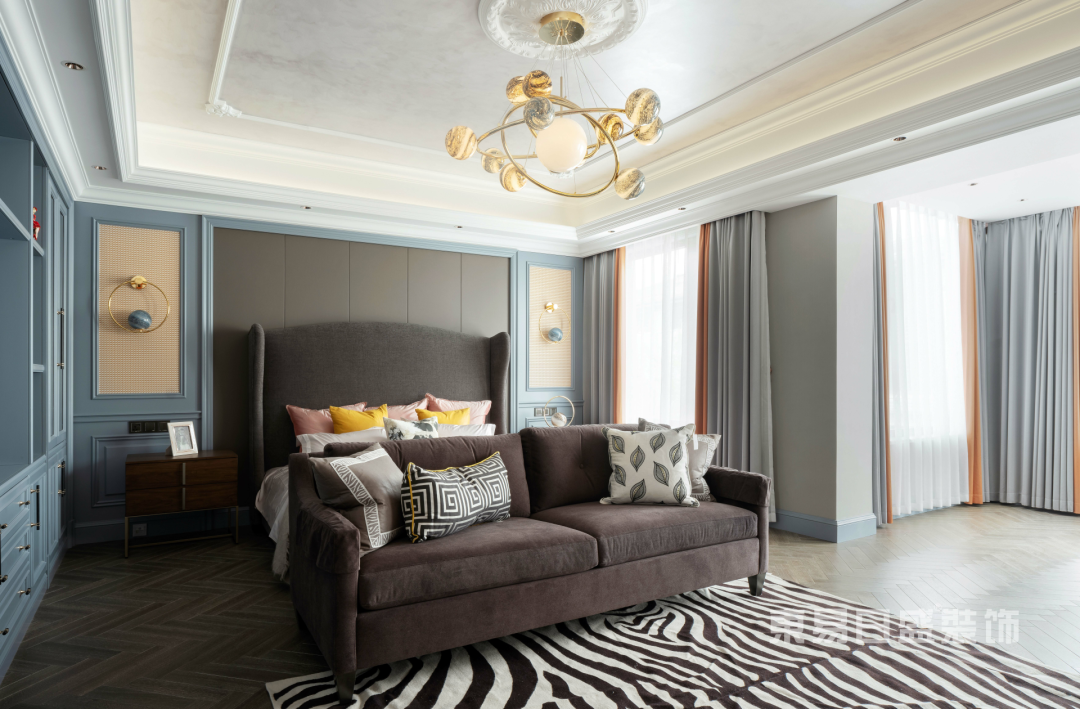 500㎡现代美式装修，别墅里的优雅时光-37