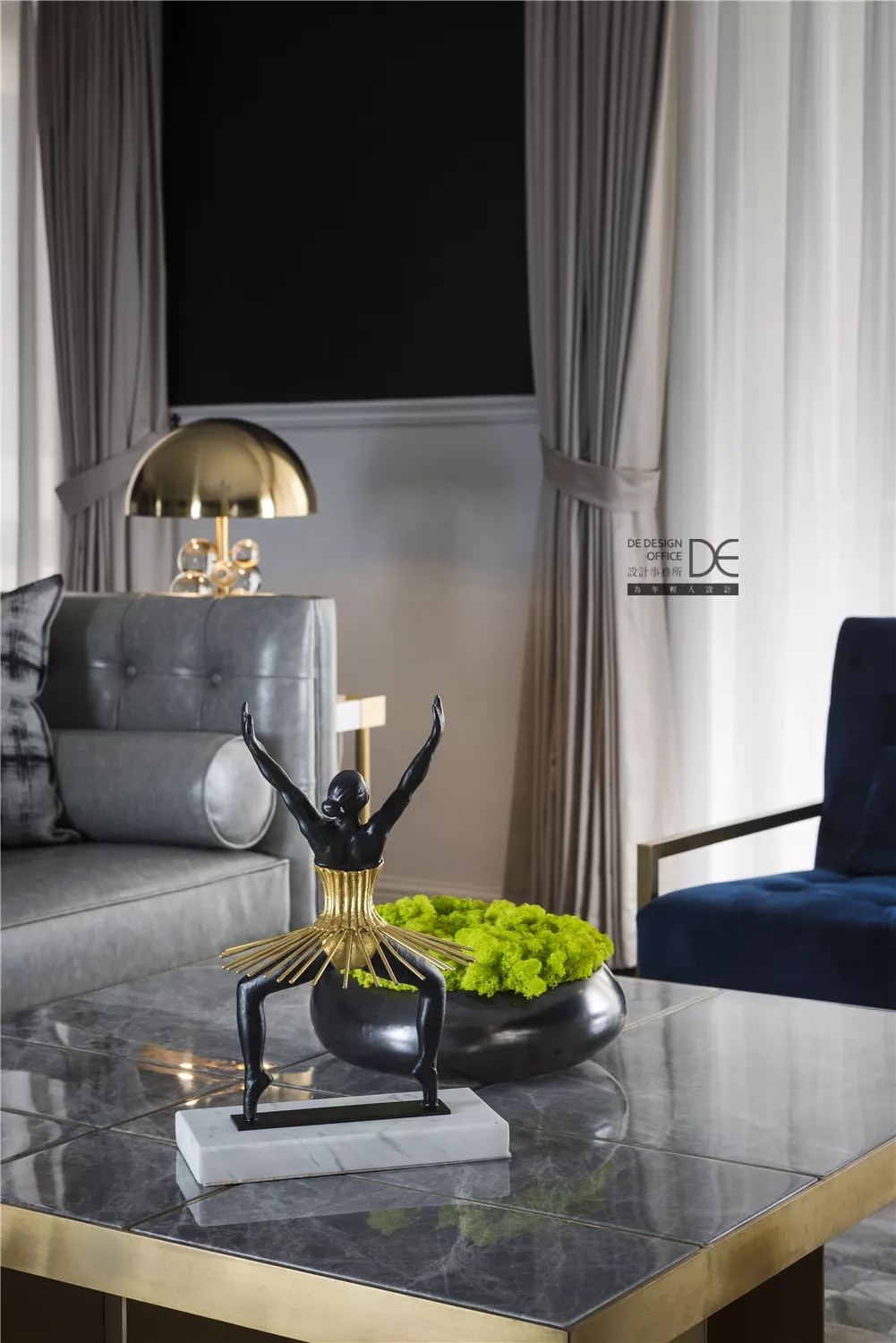 134m²轻奢主义·棕榈泉国际花园  DE设计事务所-13