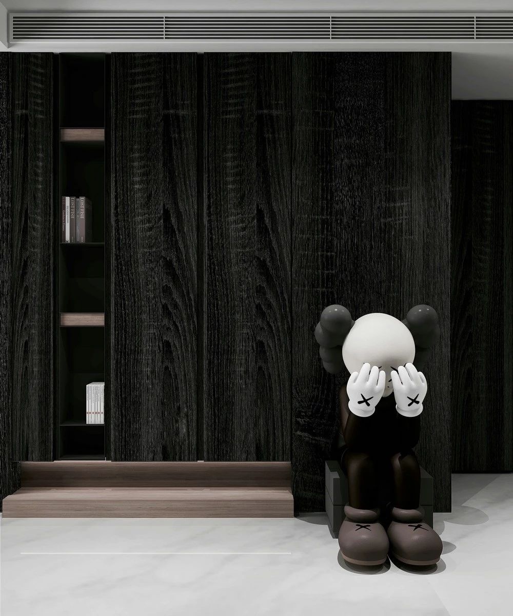 城市岛简约住宅设计,黑白灰打造艺术空间-49