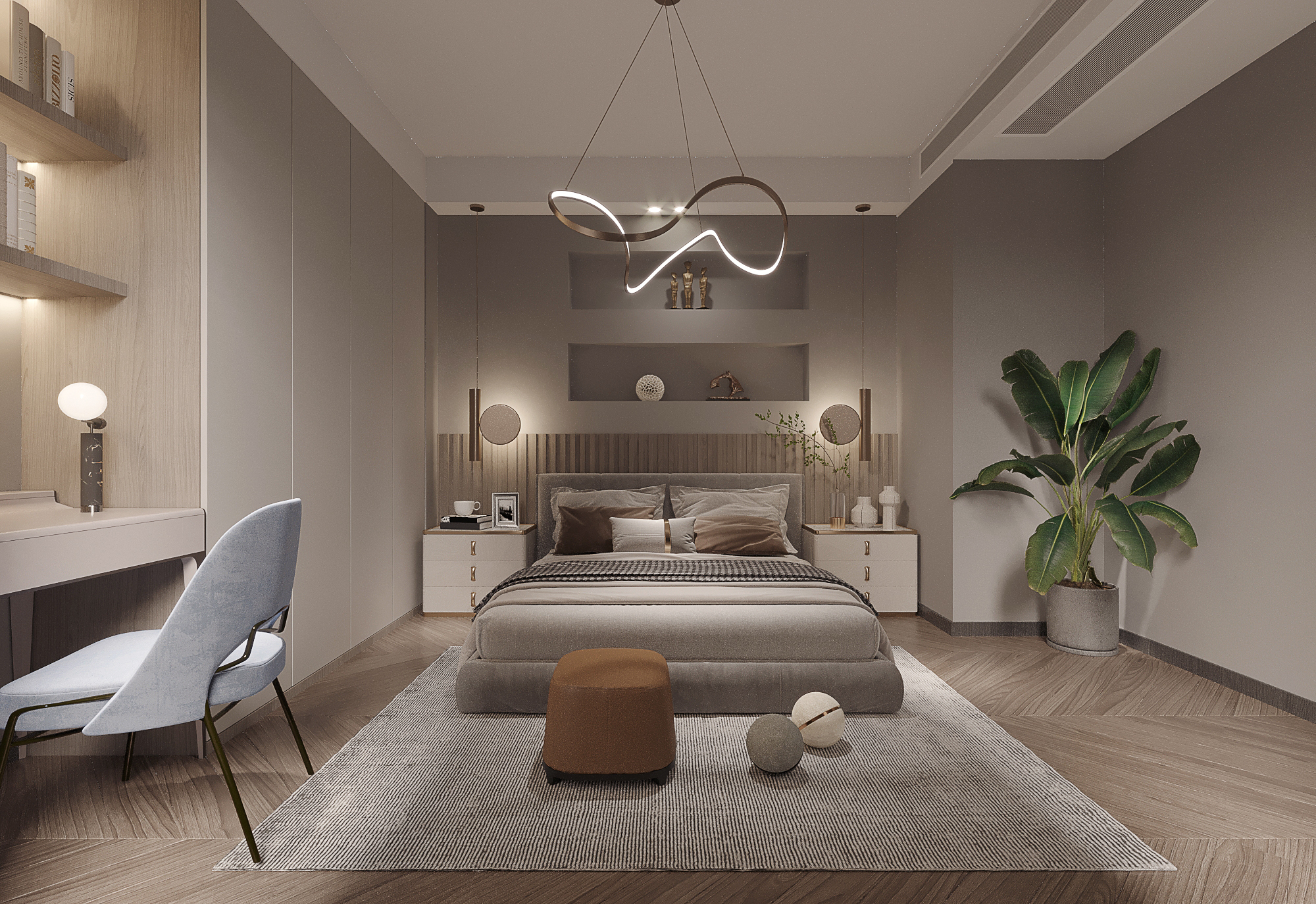 现代中式 206㎡ 极简中带有禅意 |Z Studio Design-5