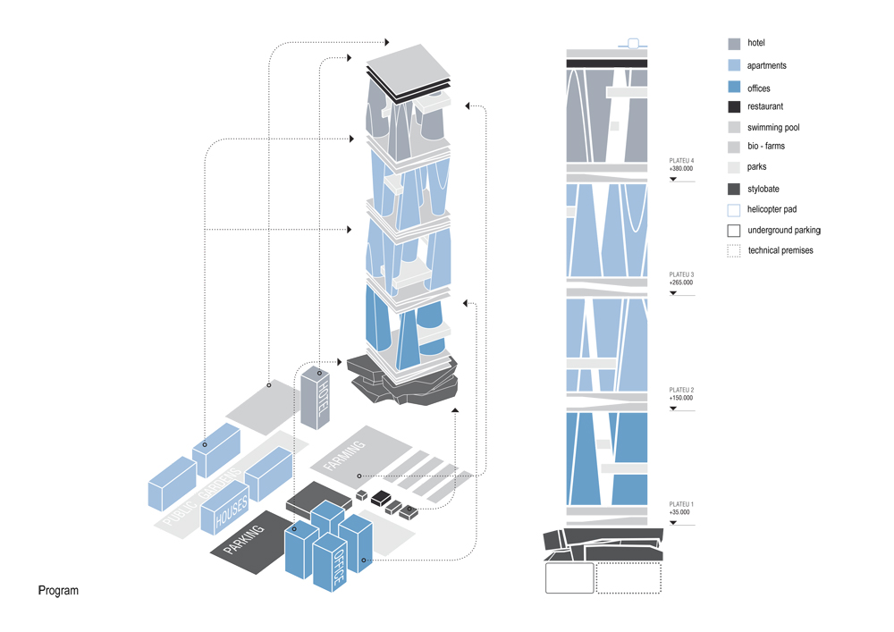 香港垂直城市综合体设计-35