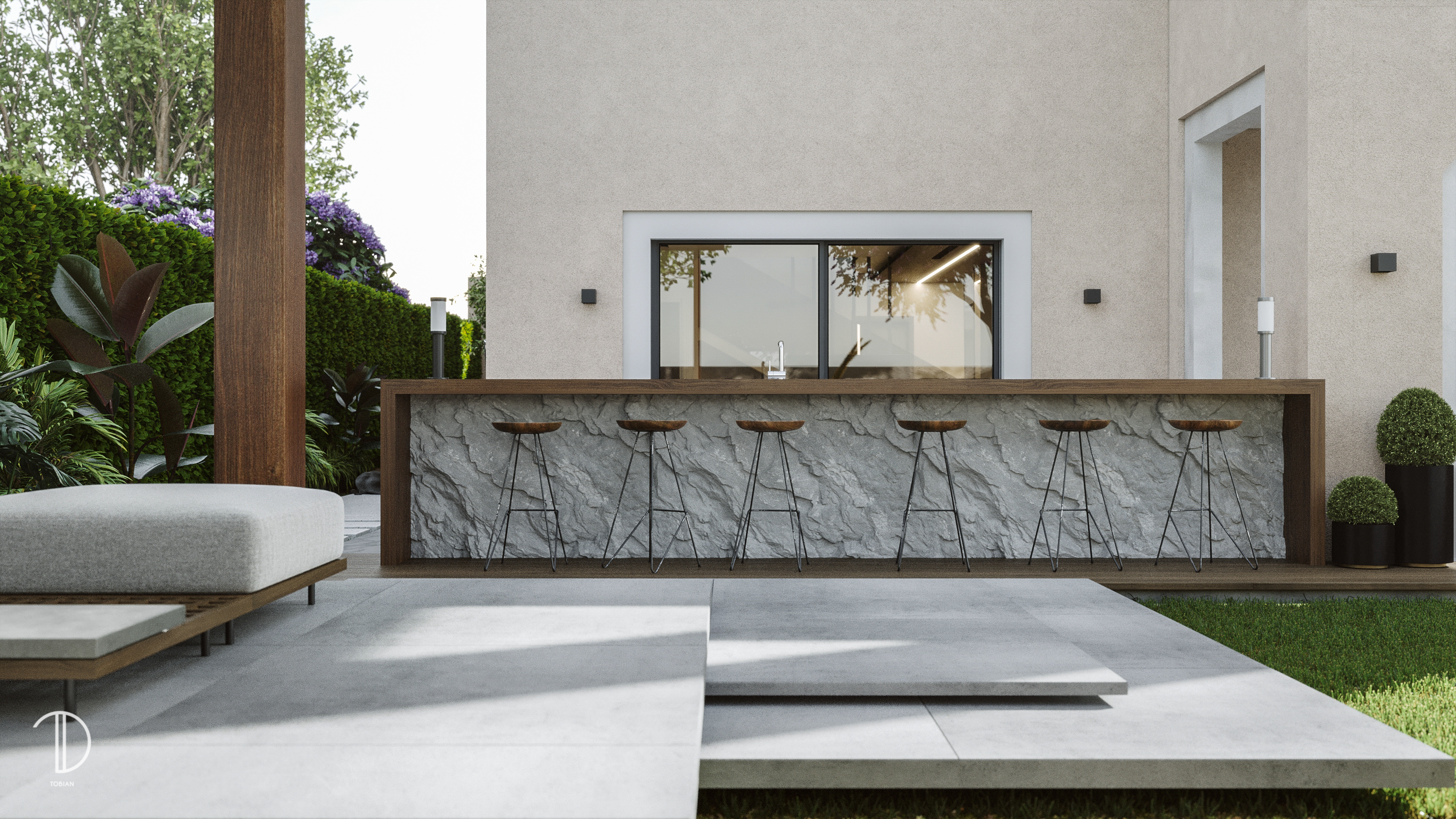 Uptown Cairo Residence Garden-4