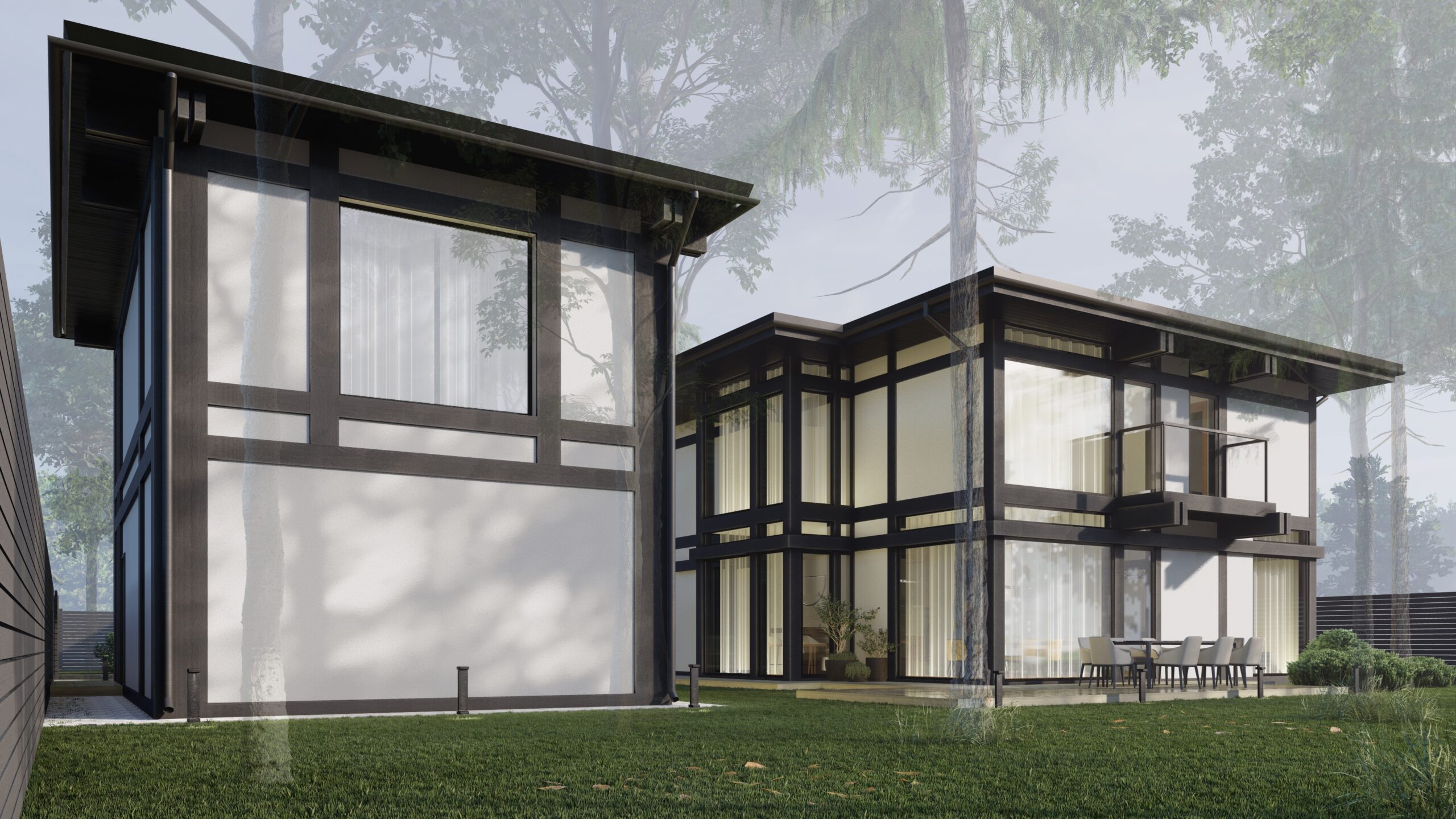 97㎡两层半木结构风格住宅设计丨ARXY工作室-10