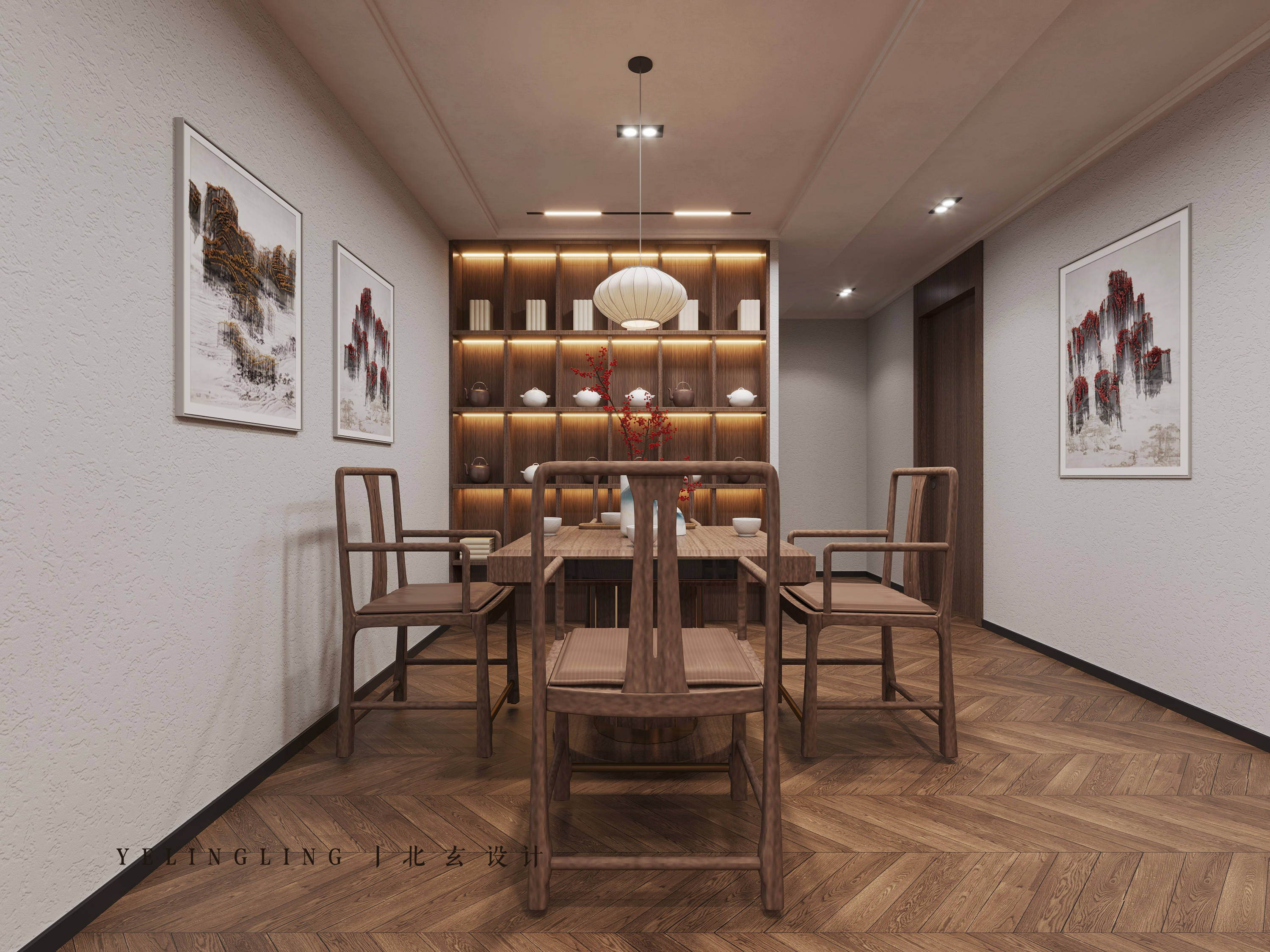 办公室设计案例丨茶室+健身房-2