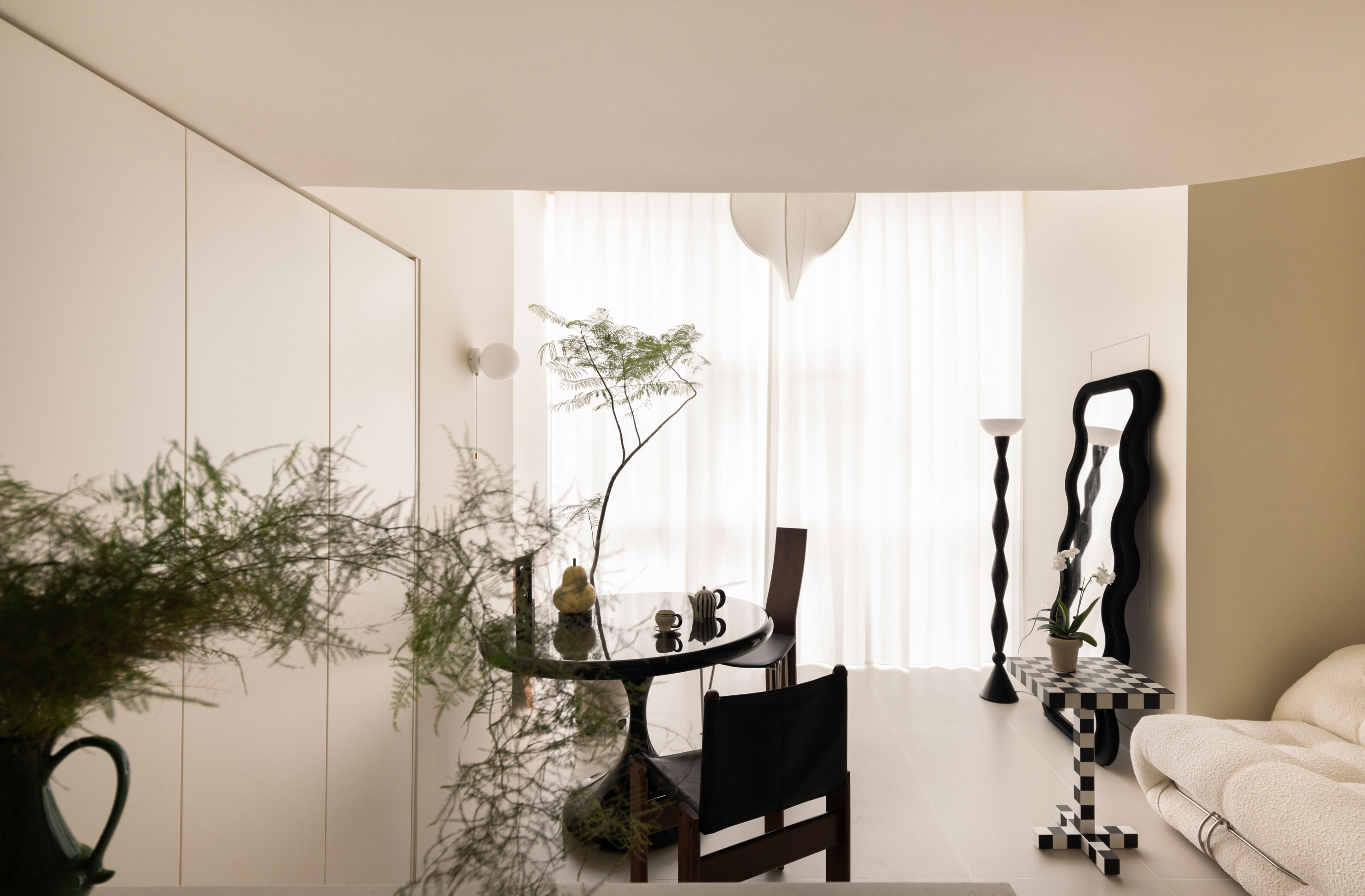 轻中古奶油色 loft 公寓设计丨中国杭州-13