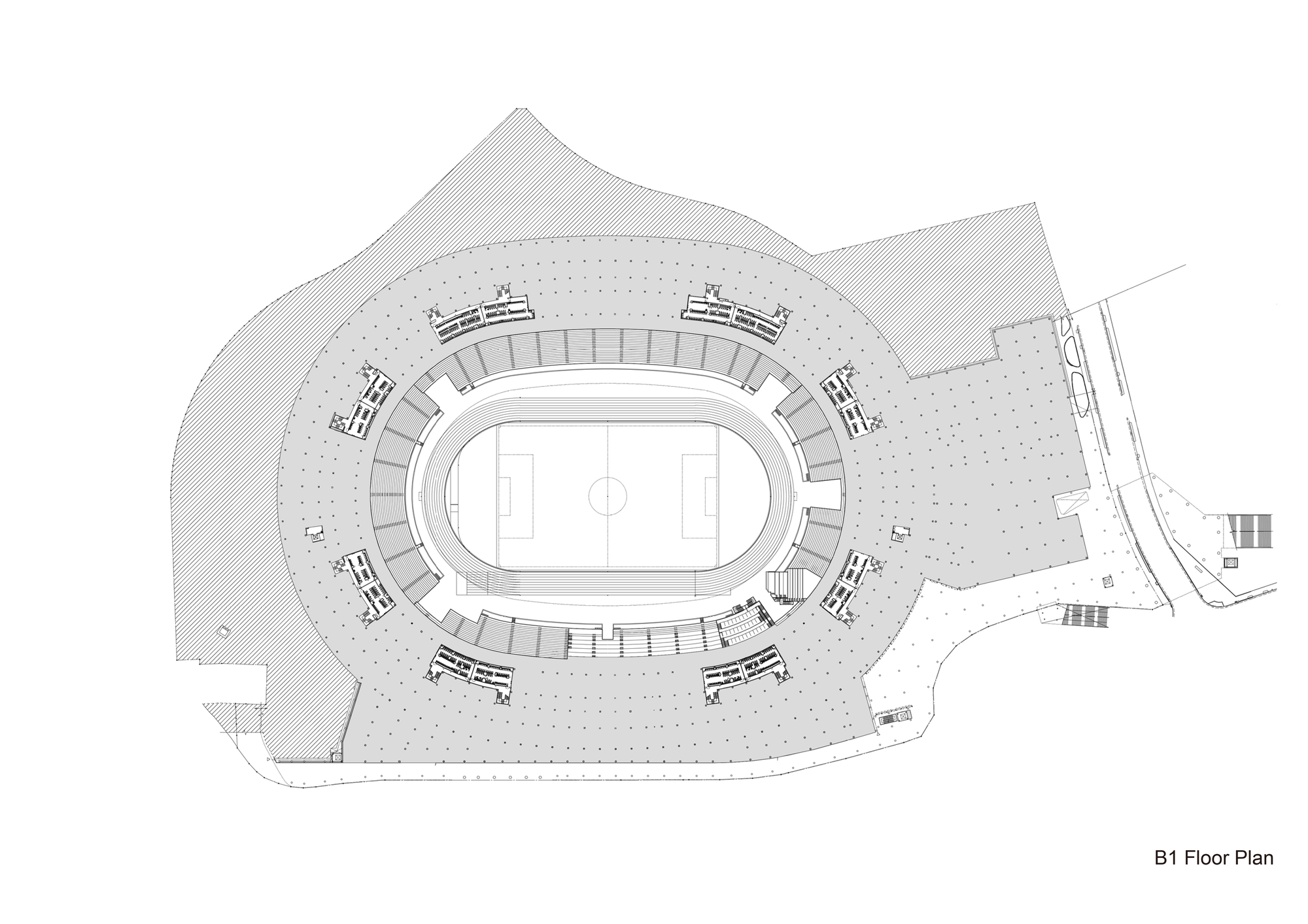 日本国立竞技场丨日本东京丨梓设计,隈研吾建筑都市设计事务所,大成建设-50