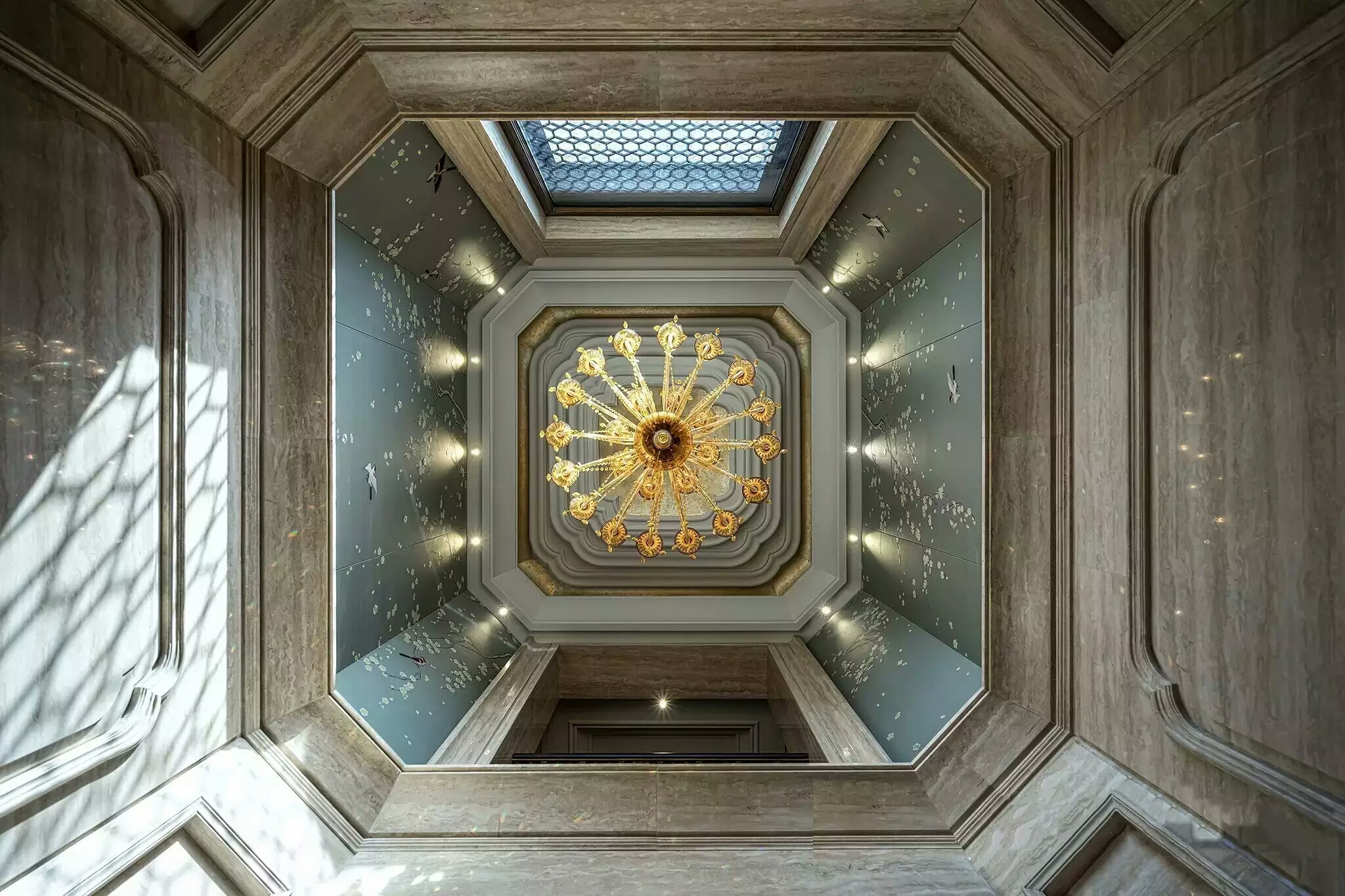 东西方元素融合的奢华豪宅 新装饰主义别墅设计方案资料-4