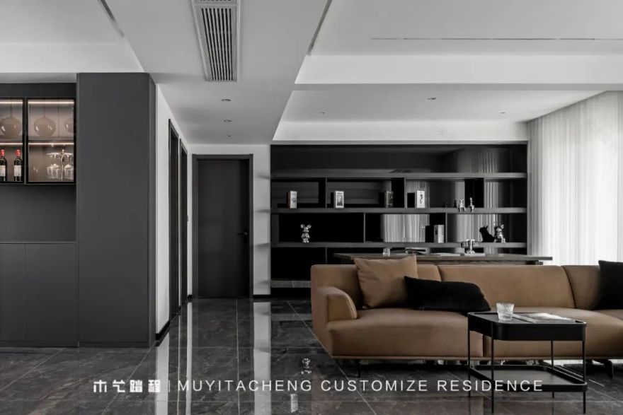 极简黑白,家的温度与高级定制丨中国重庆丨重庆木艺踏程全屋定制-16