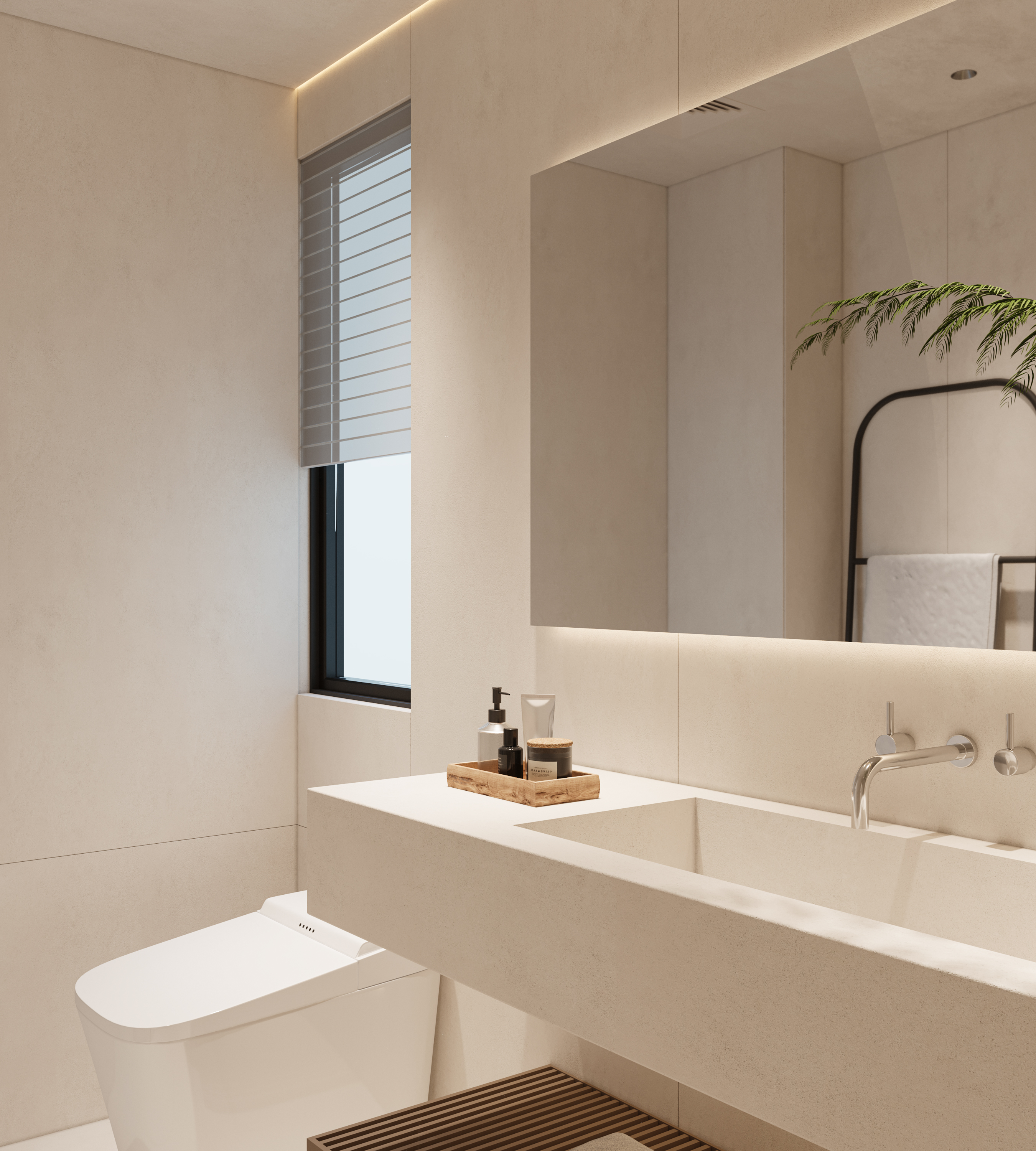 《甜度47%》·悬浮式奶油风套房的克制定律丨冈舍效果图表现-12