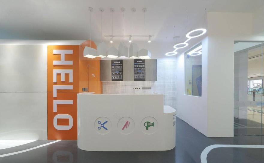 斑马线儿童理发品牌终端空间设计-22