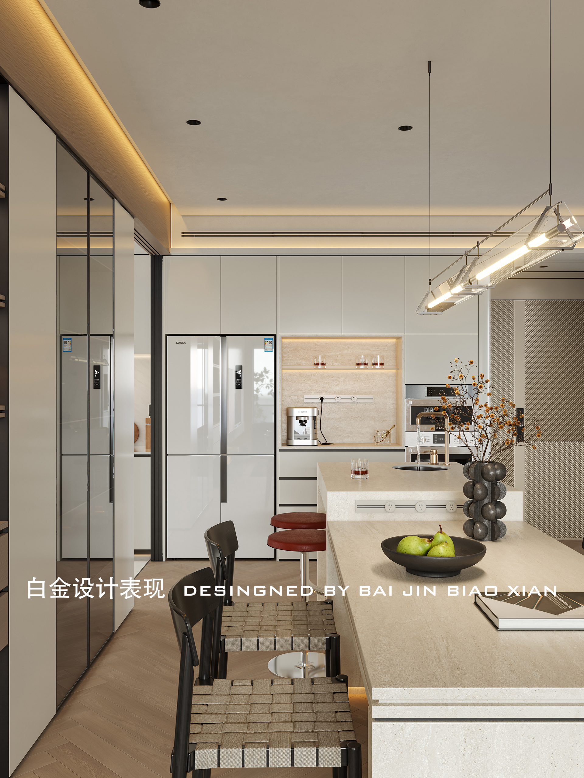 现代客餐厅 现代原木风  原木空间-8