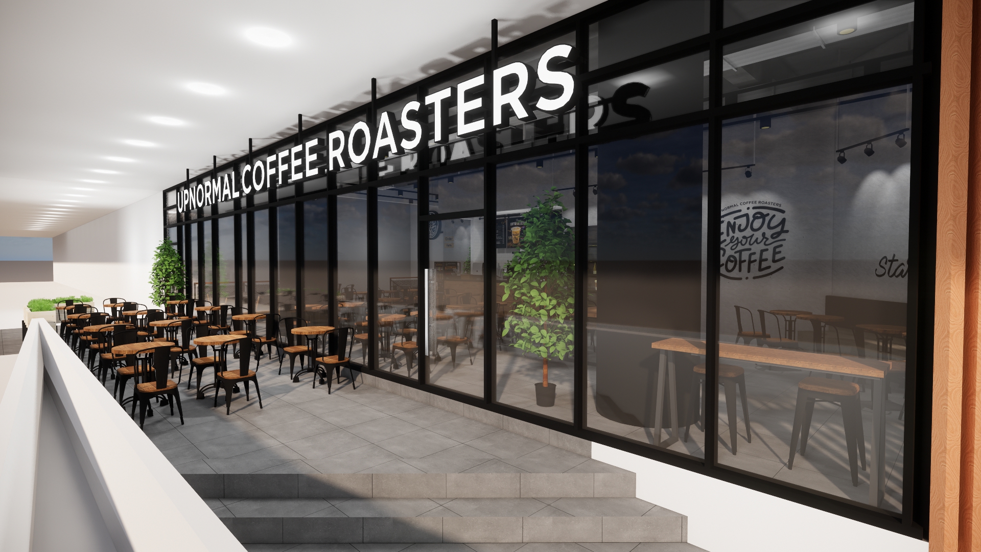 3D Rendering Upnormal Coffee Roasters-2