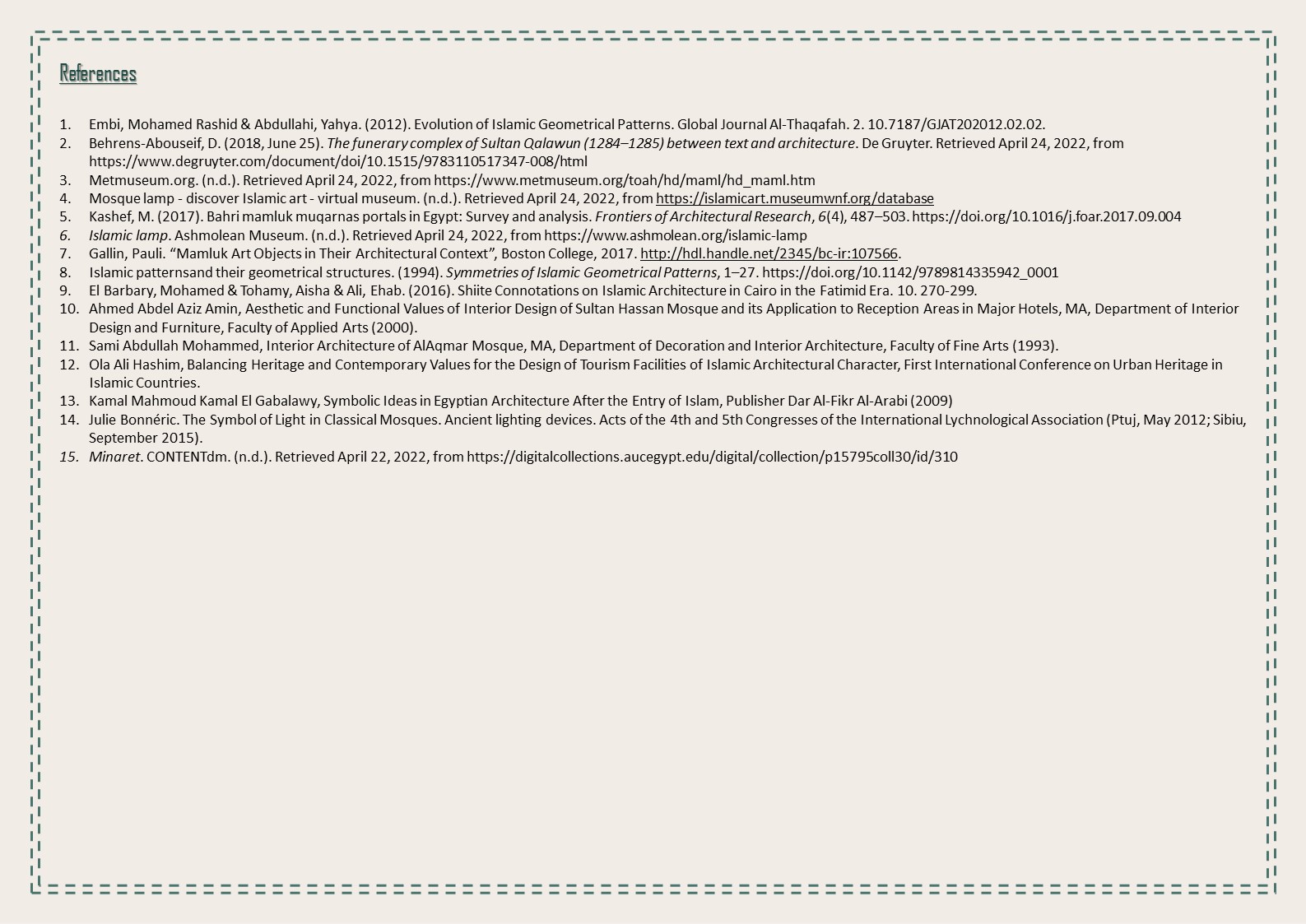 伊斯兰建筑中的光丨开罗大学工程学院建筑系-16