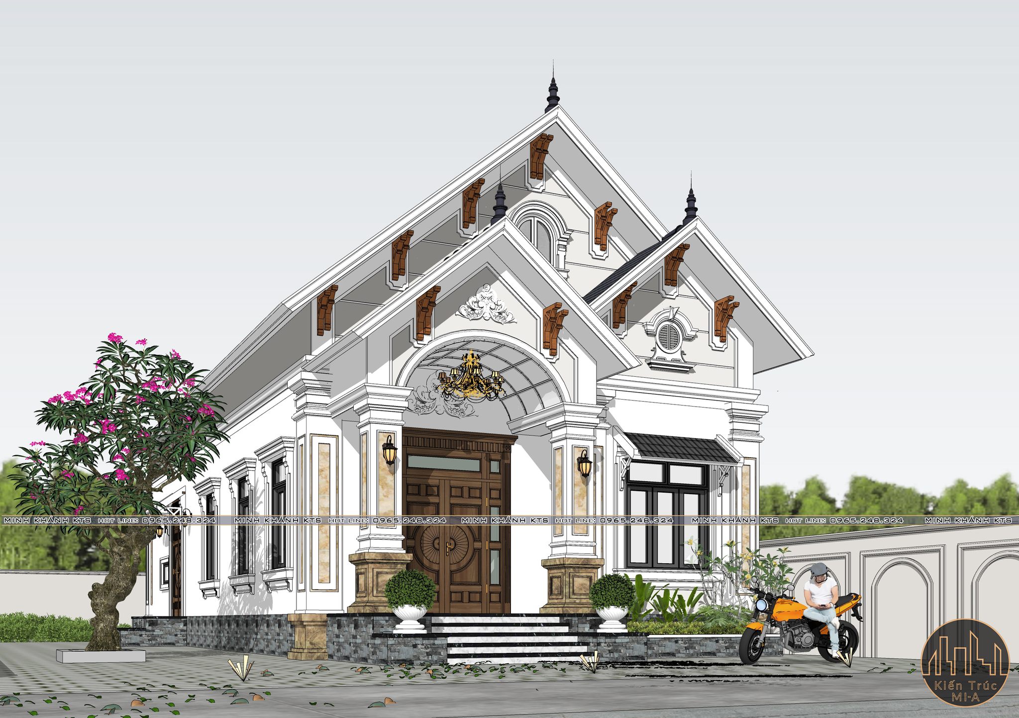 免费的SketchUp房屋外部模型丨Le Minh Khanh-5