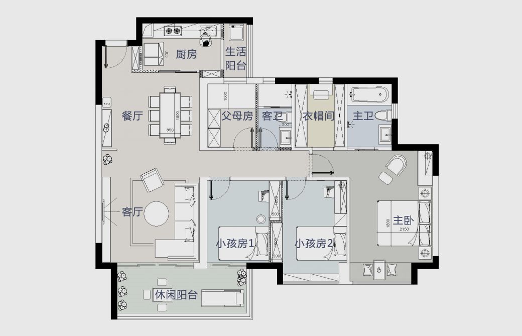 半岛城邦一期 | 海景房蜕变，打造温馨五口之家-12