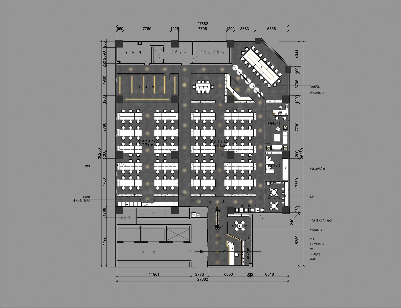 [概念设计方案]上海宝石园办公室—[雕·塑]空间设计-6