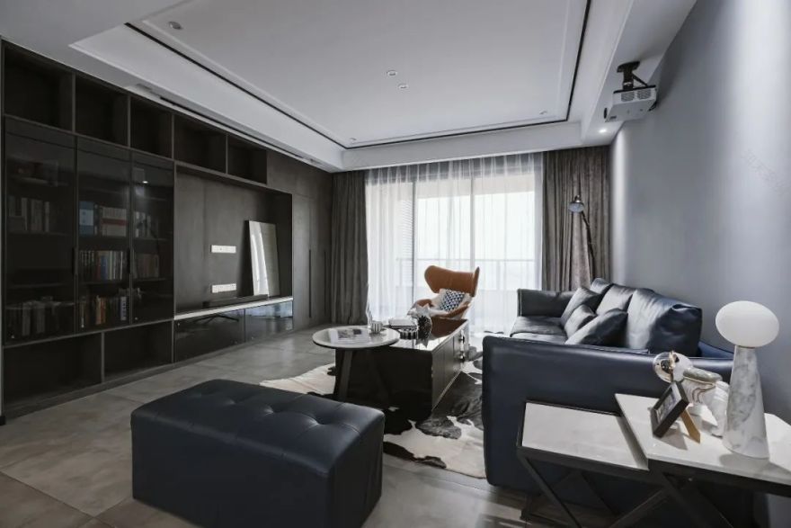 140m²现代简约三室,无玄关空间储物设计案例-27