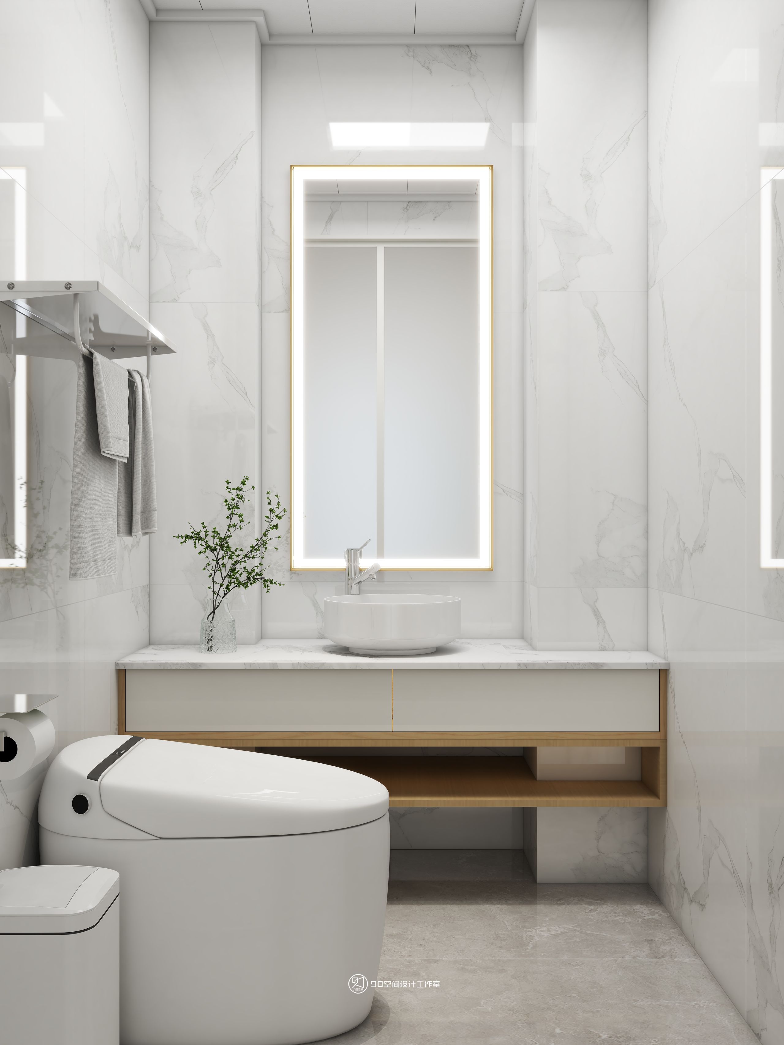 90 空间设计∣128㎡北欧奶油风-38