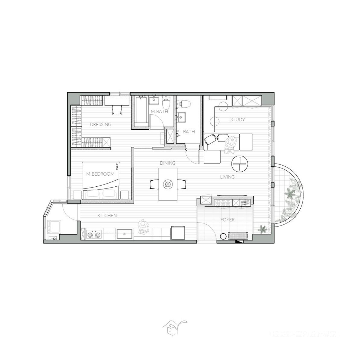 南投20坪老屋翻新丨凌慧卿（室内设计师）-23