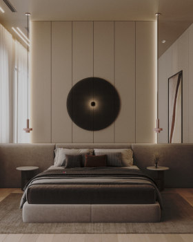 Minimal earth bedroom