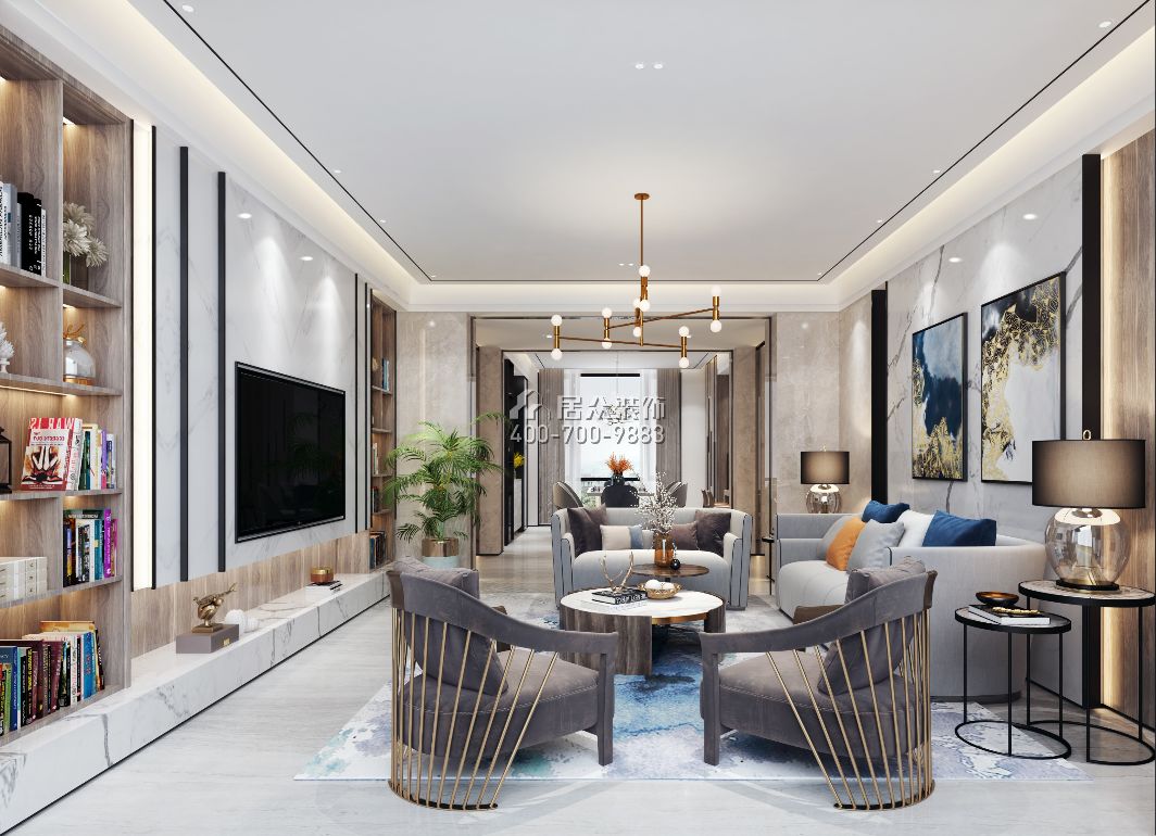 居众案例│260㎡欧式风格，典雅大气中透着不俗！-10